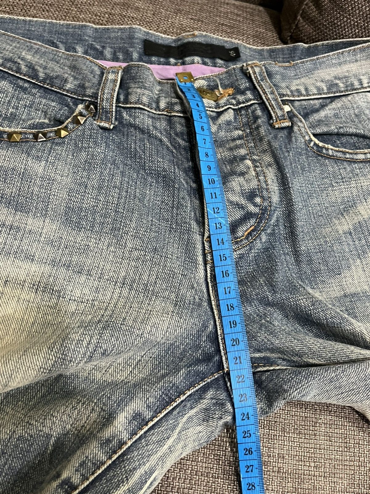 Japanese Brand Gostar de fuga Studded Distressed shortpant vkei grunge Size US 31 - 9 Thumbnail