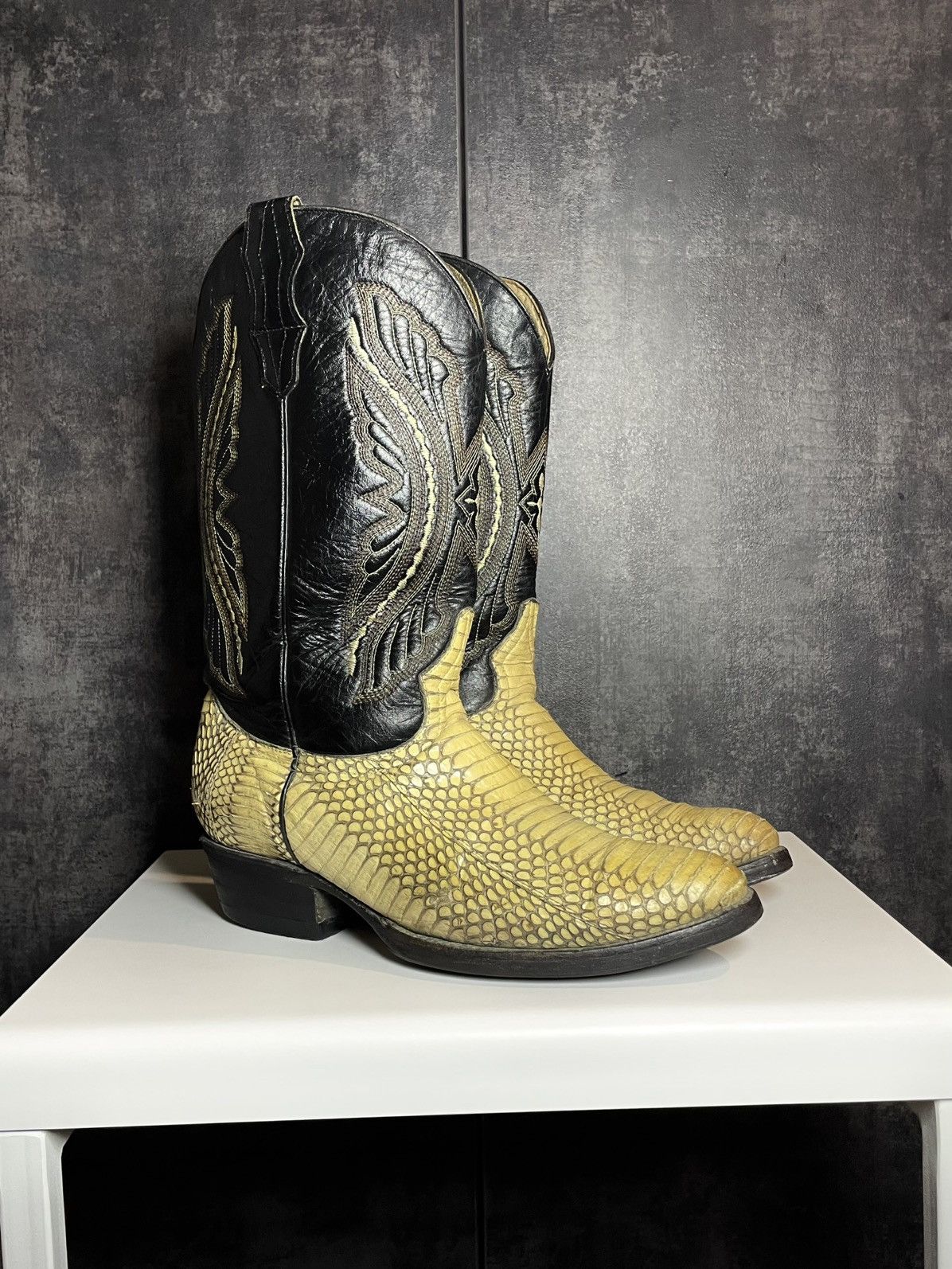 Vintage Vintage Leather Snake Cowboy Boots Avant Garde Japanese Size US 9.5 / EU 42-43 - 5 Thumbnail