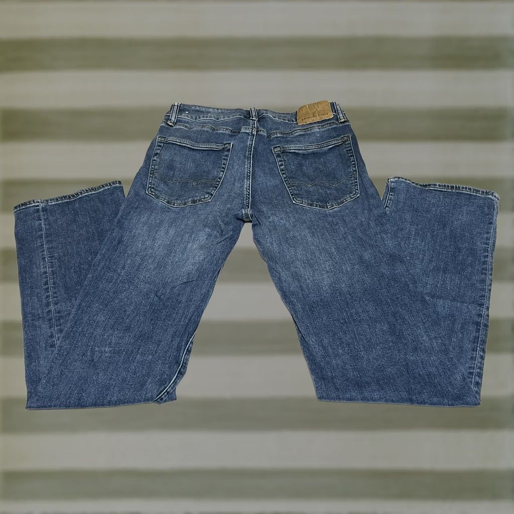 American Eagle Outfitters American Eagle Outfitters Original Boot Jeans Mens 32x36 Blue Denim Bootcut 5-Pocket Mid Rise Regular Size 32 Blue Cotton Blend Jeans Size US 32 / EU 48 - 1 Thumbnail
