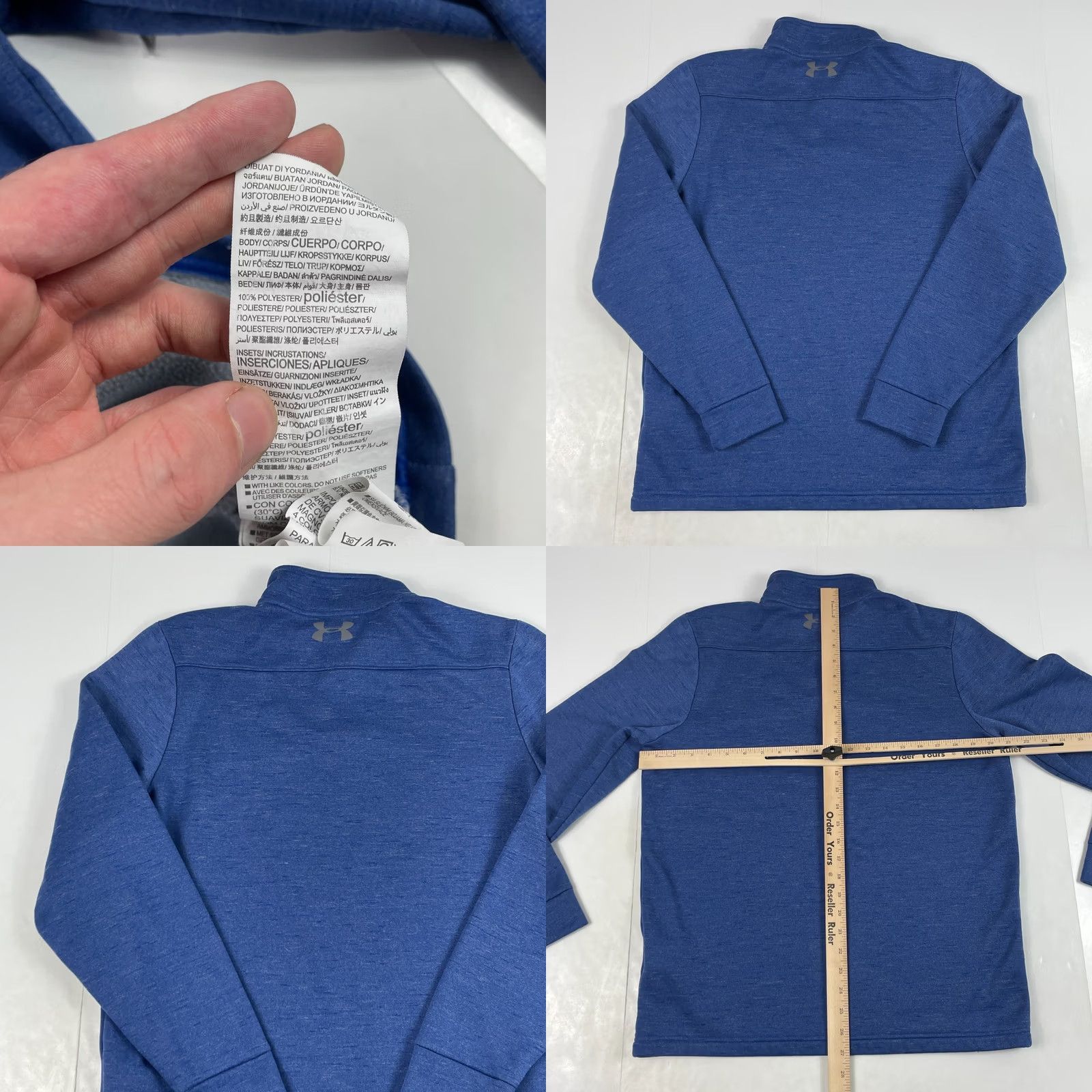Under Armour Under Armour Sweater Mens Medium Blue ColdGear 1/4 Zip Pullover Gy m Golfing Size US M / EU 48-50 / 2 - 8 Thumbnail