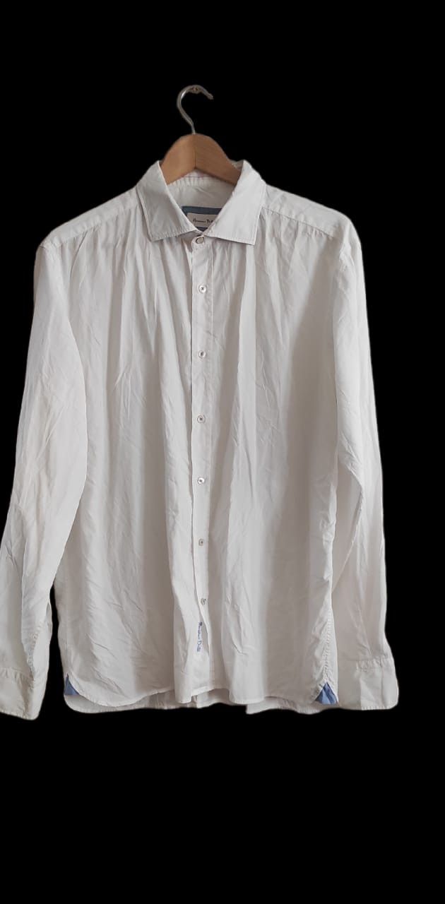 Massimo Dutti MASSIMO DUTTI Mens White Shirt Regular Fit Cotton Excellent Size US XXL / EU 58 / 5 - 1 Thumbnail