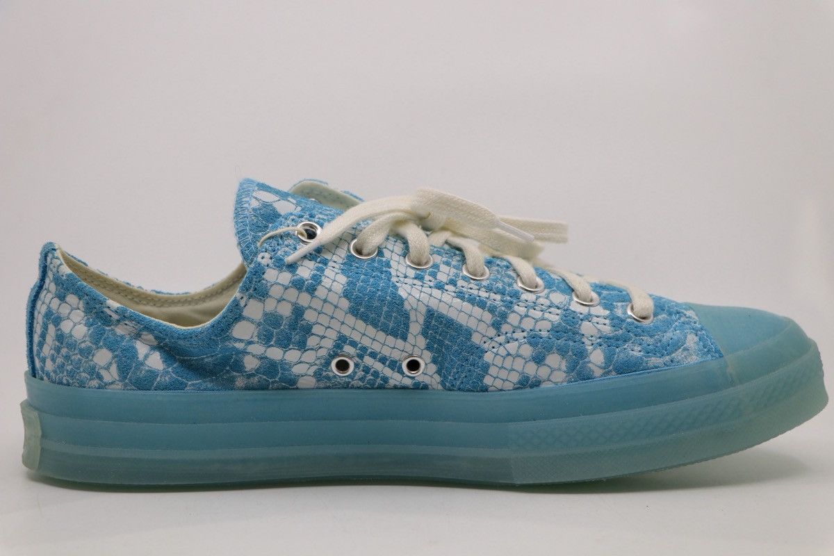 Converse × Golf le Fleur Size 12 - Converse Golf Wang x Chuck 70 Low Blue Python Size US 12 / EU 45 - 5 Thumbnail
