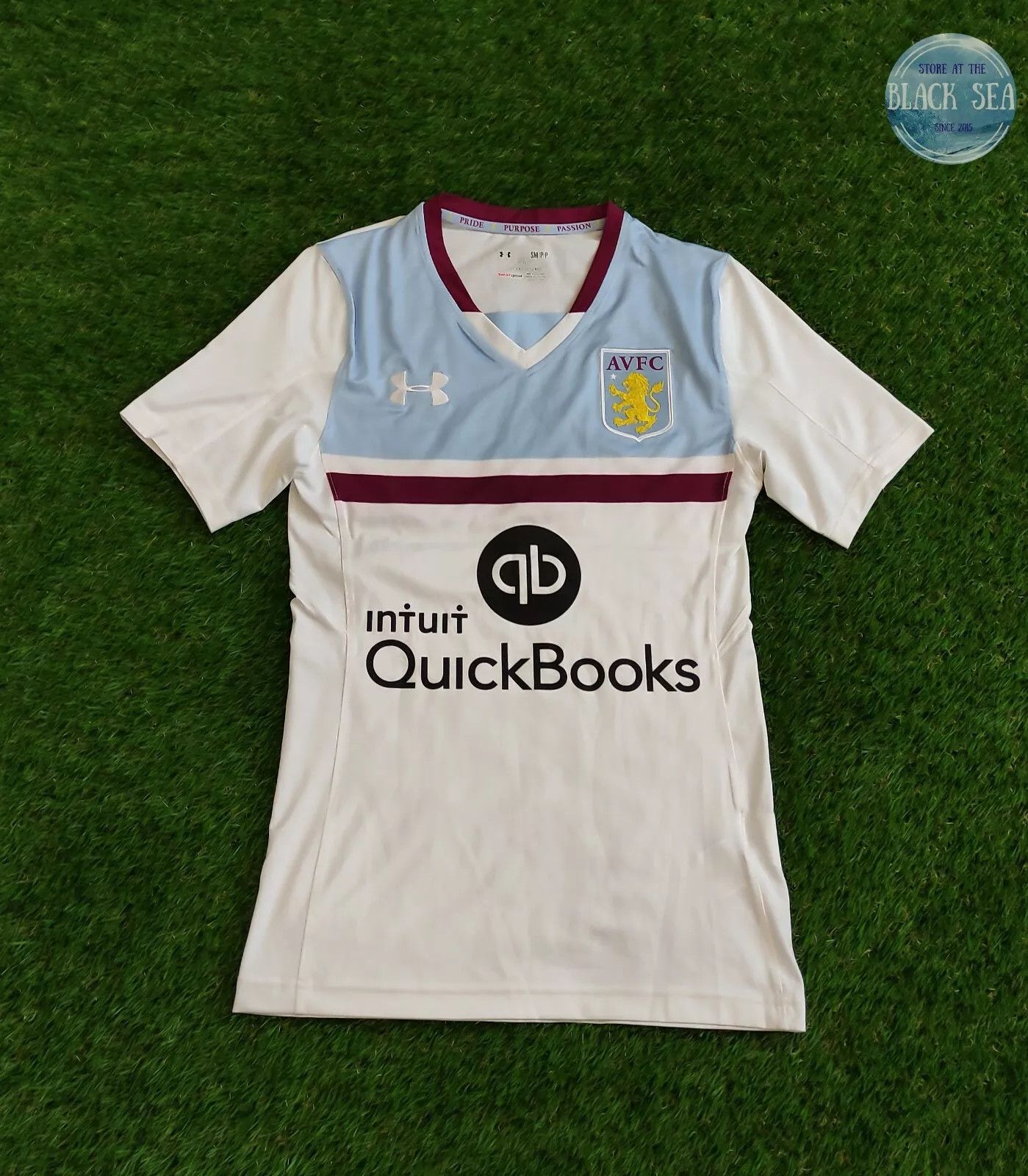 Under Armour ASTON VILLA 2016 2017 AWAY FOOTBALL SHIRT JERSEY TRIKOT Size US S / EU 44-46 / 1 - 1 Thumbnail