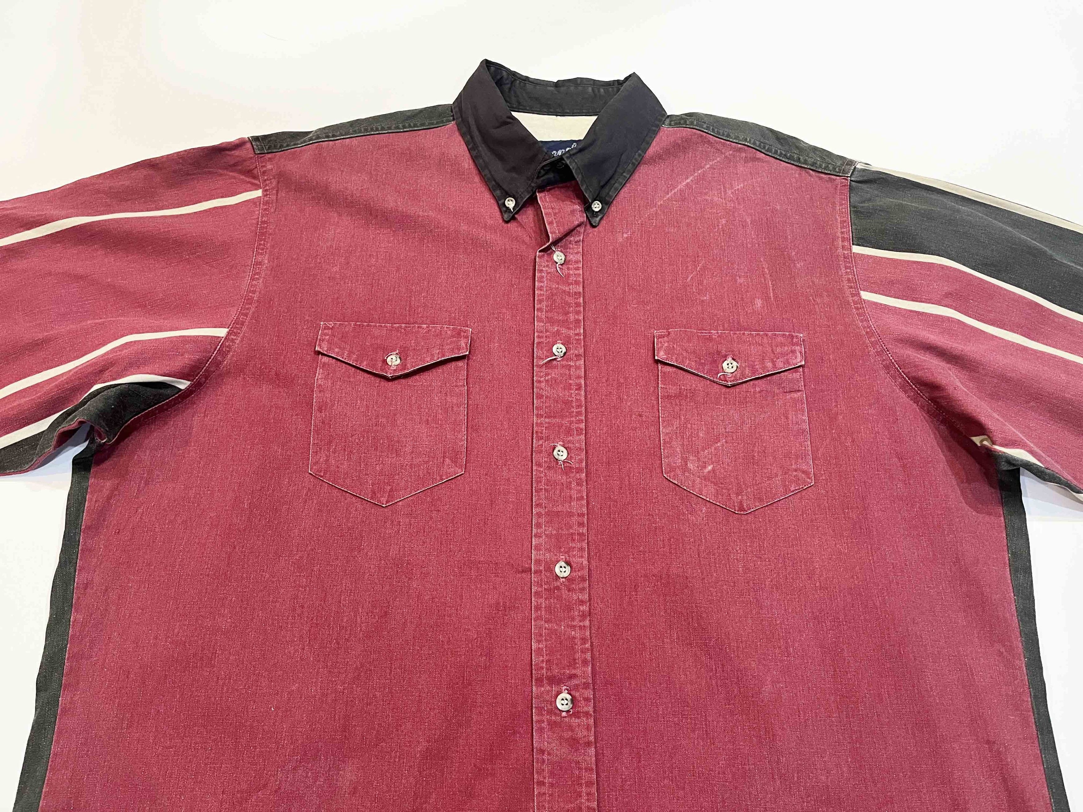 Vintage × Wrangler Vintage Wrangler Brushpopper Western Cowboy Striped Shirt Size US XL / EU 56 / 4 - 3 Thumbnail