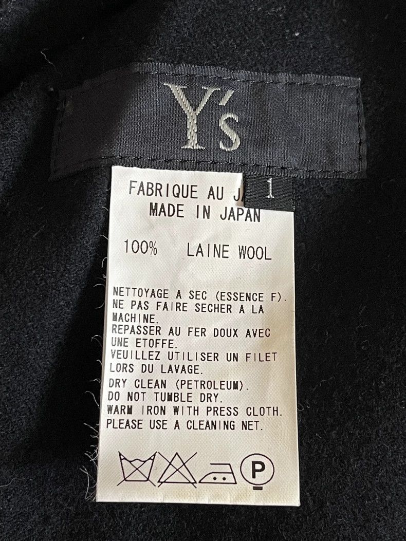 Y's Y's size 1 Black wool woolen rolled-up casual midi pants Size US 28 / EU 44 - 9 Thumbnail