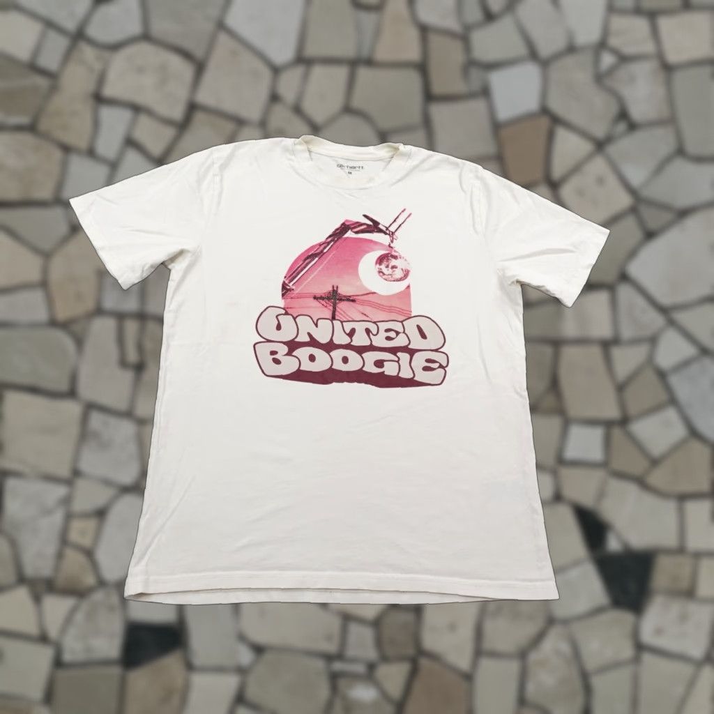 Carhartt VINTAGE Carhartt Shirt United Boogie Graphic Tee Mens Medium White WIP Work In Progress Tee Size US M / EU 48-50 / 2 - 1 Thumbnail