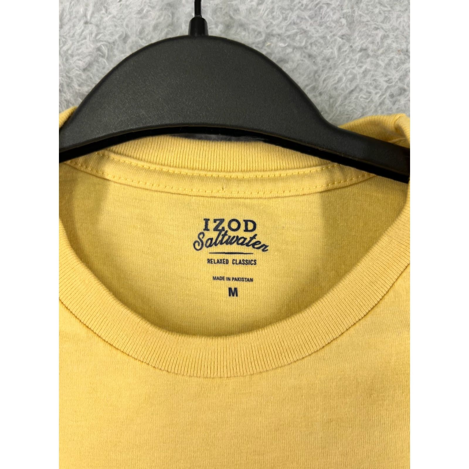 Izod IZOD Shirt Mens M Yellow Saltwater Offshore Charter Swordfish Angler Cotton Size US M / EU 48-50 / 2 - 3 Thumbnail