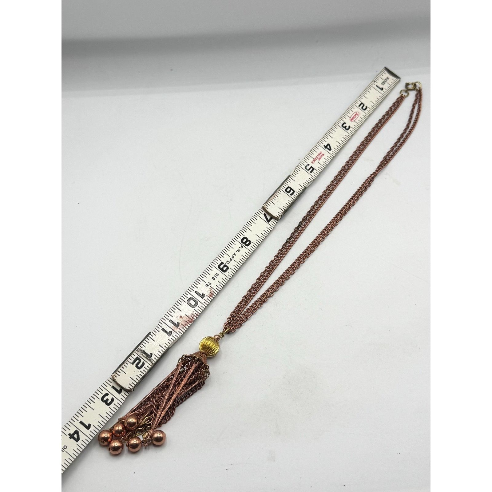 Vintage Vintage copper chain tassel necklace Size ONE SIZE - 5 Thumbnail