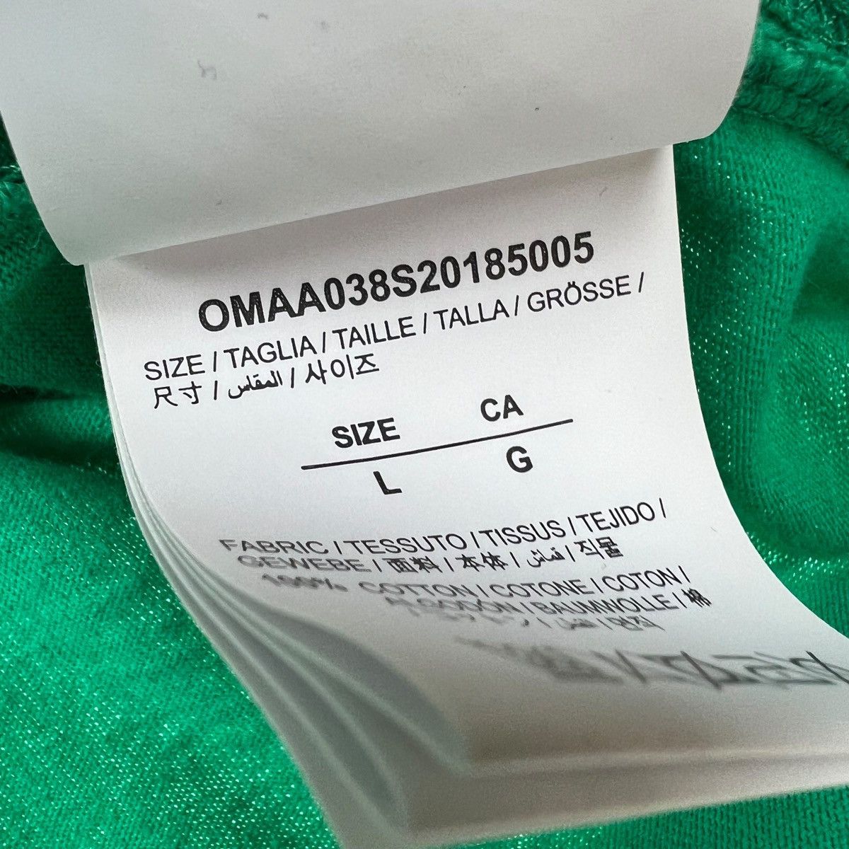 Off-White Off-White Caravaggio Back Green T Shirt Size US XXL / EU 58 / 5 - 5 Thumbnail