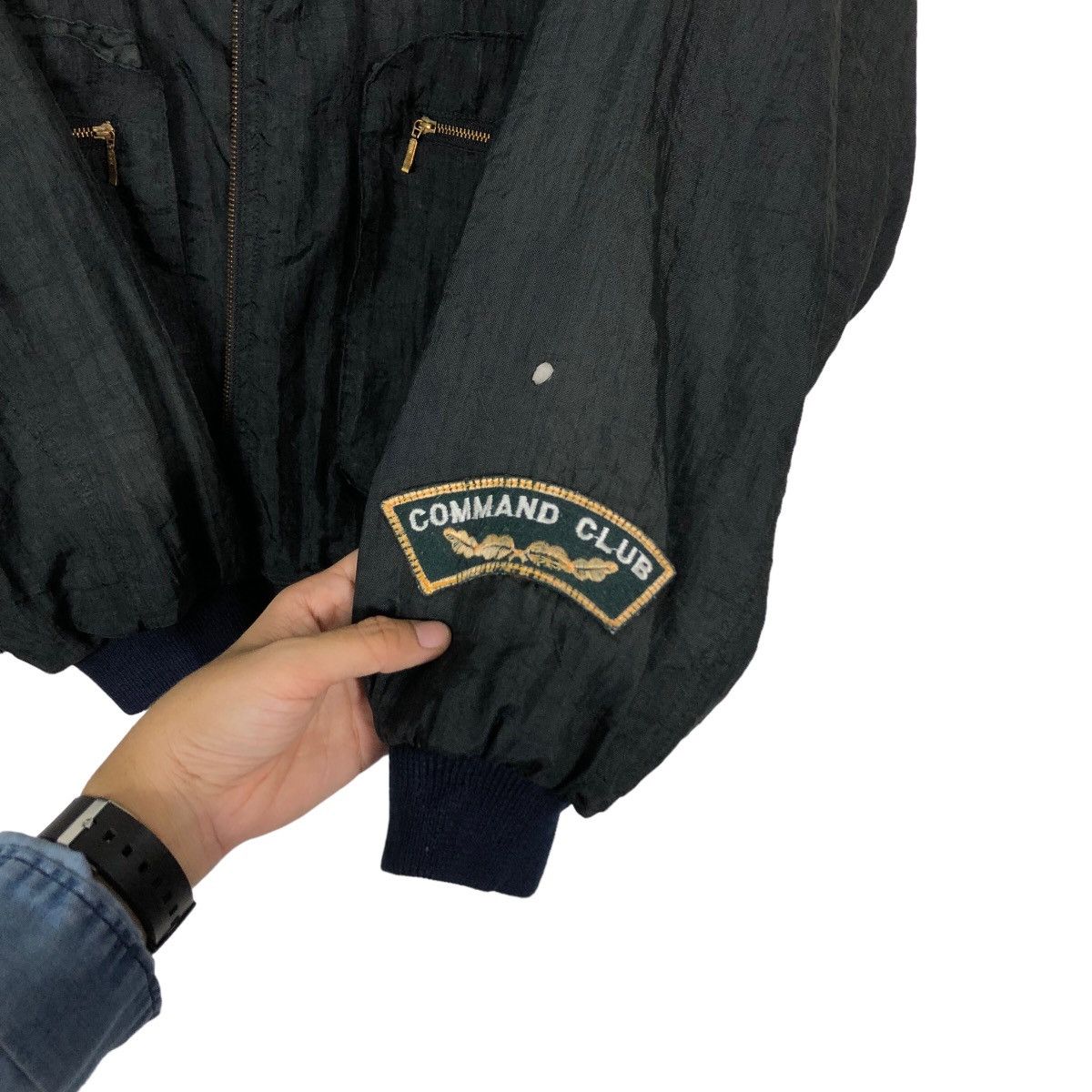Japanese Brand 🔥90’s VintageBomber Jacket Fockey Nature Big Logo Team Size US M / EU 48-50 / 2 - 14 Thumbnail