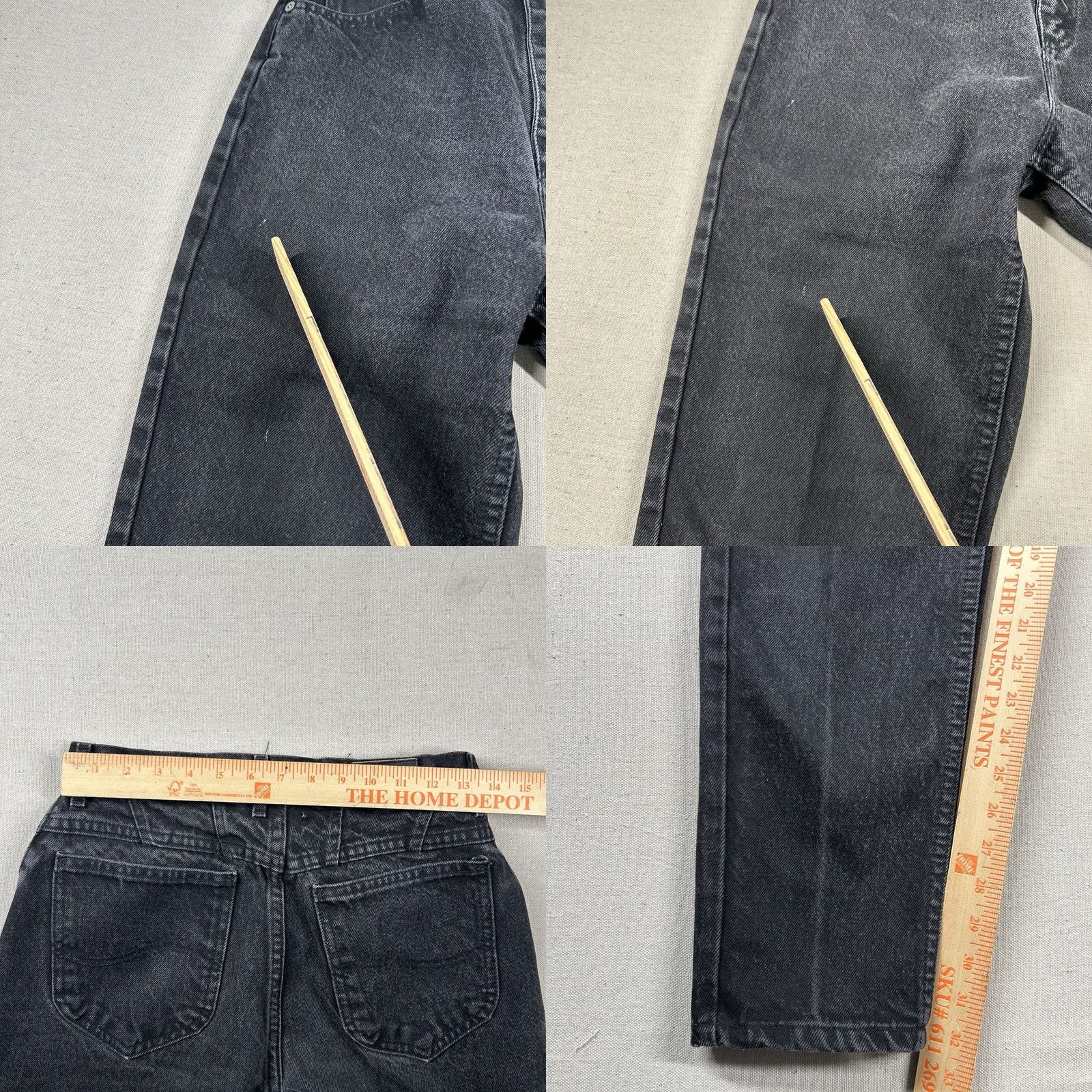 Lee VINTAGE Lee Jeans Womens 10L Tall 27x33 Mom High Rise Taper 90s Charcoal USA Jeans Mens Womens Girls Boys Size 32" / US 10 / IT 46 - 8 Thumbnail