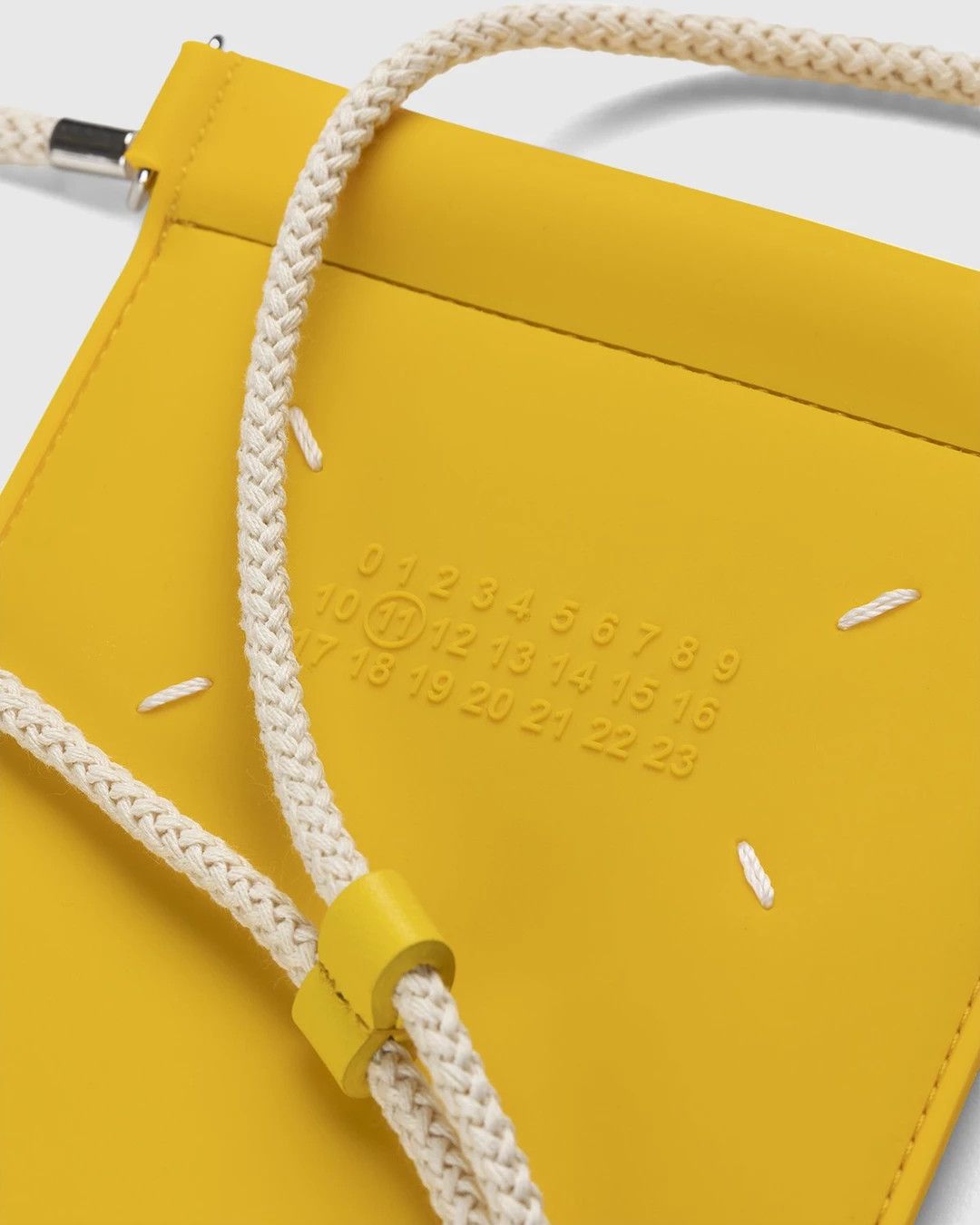 Maison Margiela Maison Margiela Logo Rubber Phone Pouch Case In Yellow Size ONE SIZE - 4 Thumbnail