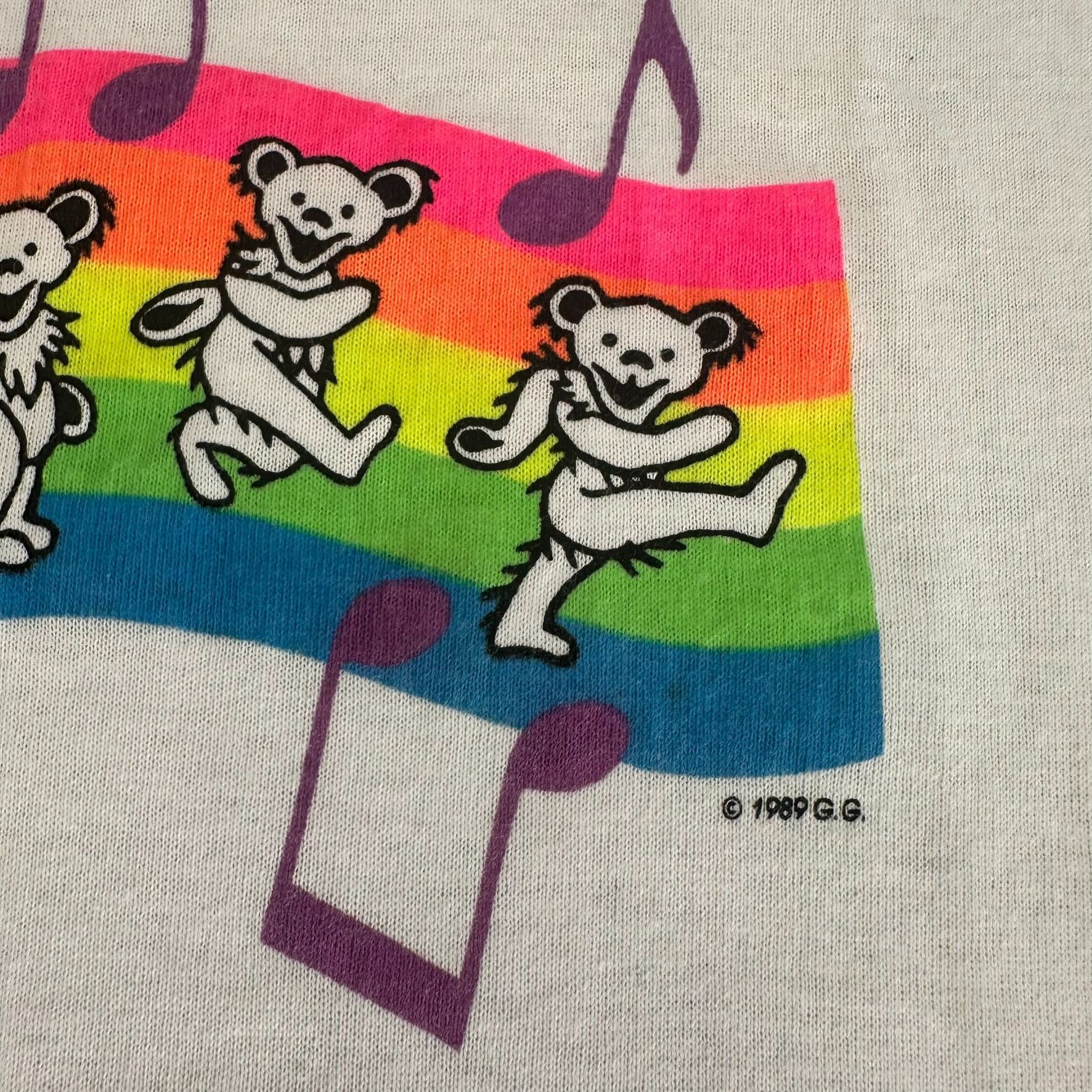 Grateful Dead Vintage 80s Grateful Dead T-Shirt Single Stitch Bears Band T Size US L / EU 52-54 / 3 - 3 Thumbnail