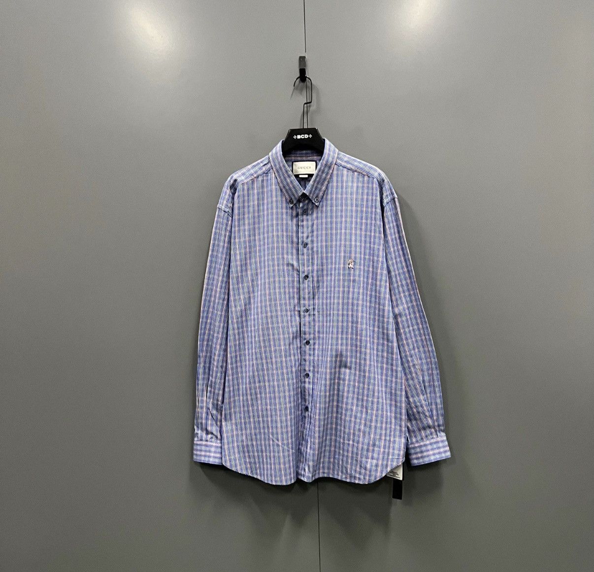 Gucci Gucci Pig Embroidery Plaid Shirt J41 Size US S / EU 44-46 / 1 - 1 Thumbnail