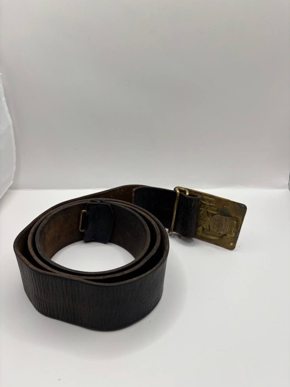 Vintage Vintage Soviet Navy Anchor Belt Brass Buckle Size ONE SIZE - 3 Thumbnail