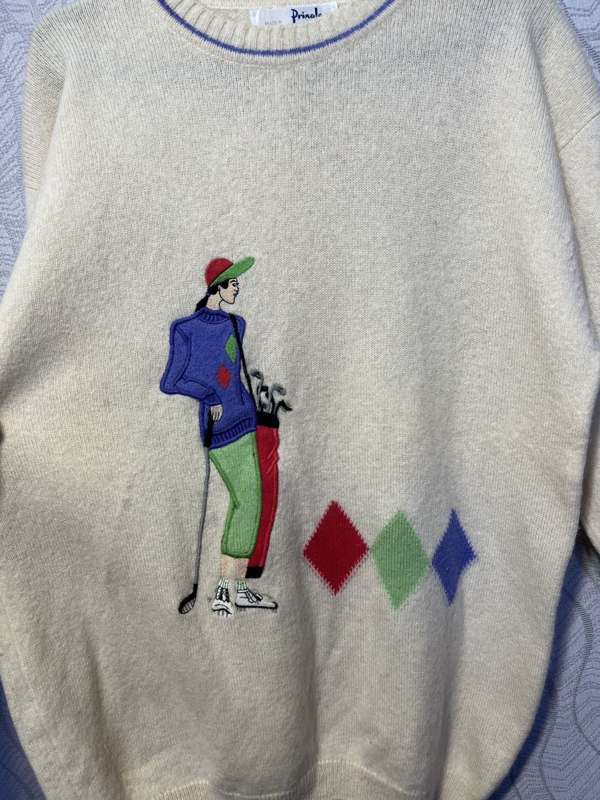 Pringle Of Scotland × Vintage Vintage Pringle of Scotland Sport 100% Pure Wool Sweater Size US M / EU 48-50 / 2 - 4 Thumbnail