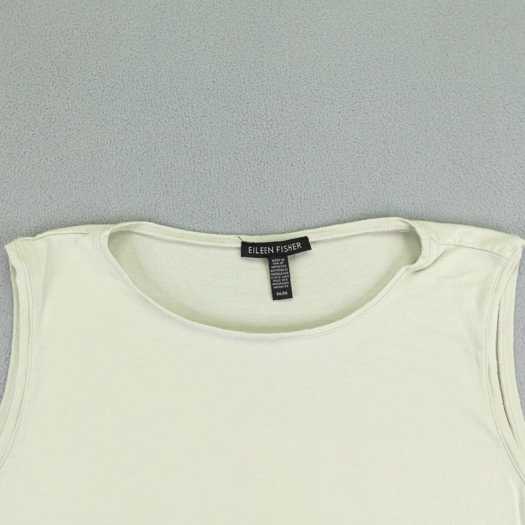 Eileen Fisher VINTAGE Eilleen Fisher Shirt Womens Medium Green Sleeveless Tank Top Blouse Popover Size M / US 6-8 / IT 42-44 - 2 Thumbnail