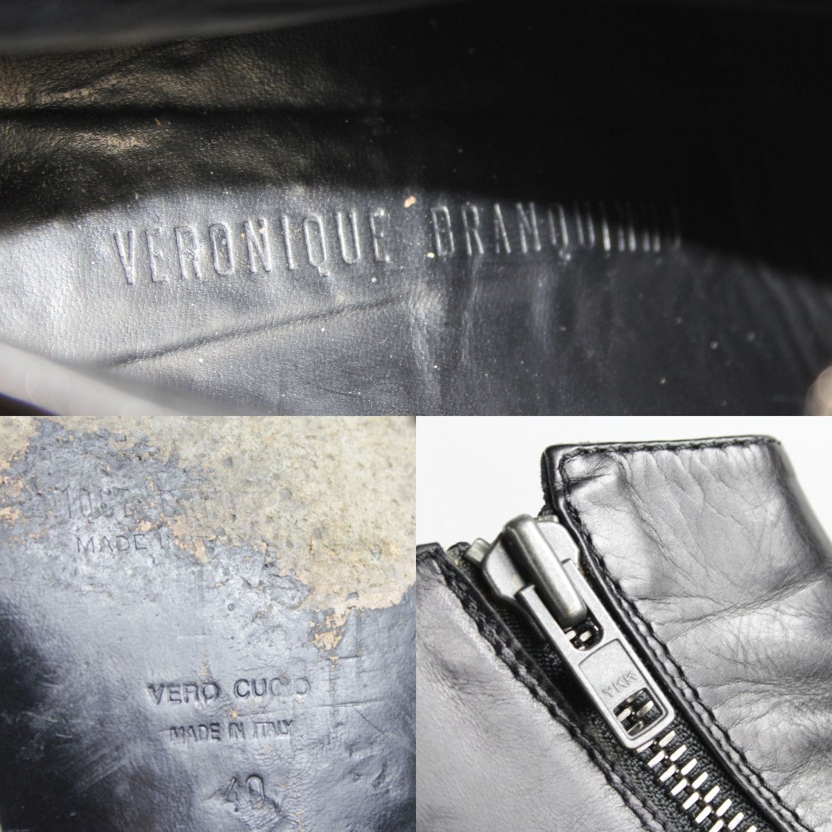Veronique Branquinho Biker Leather Side Zip Cossack Boots Size US 10 / IT 40 - 12 Thumbnail
