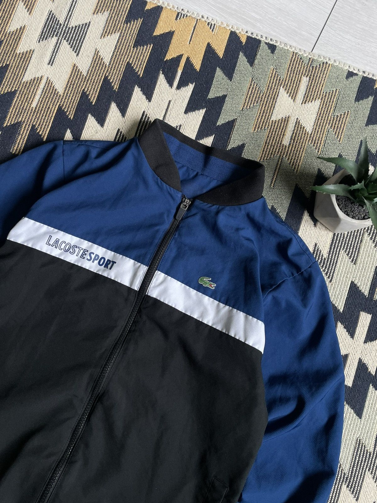 Lacoste Vintage Lacoste Sport Logo Nylon Track Bomber Size US S / EU 44-46 / 1 - 5 Thumbnail