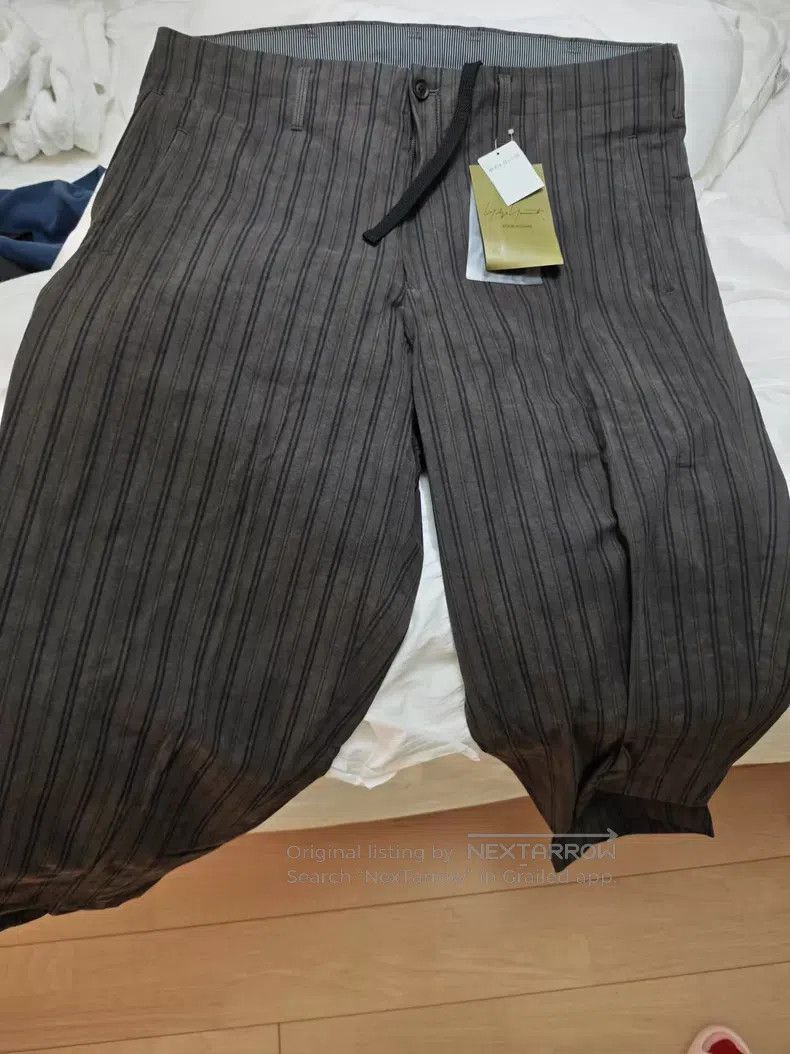 Yohji Yamamoto Yohji Yamamoto size 2 20ss main line look7 dark linen pants Size US 28 / EU 44 - 1 Thumbnail