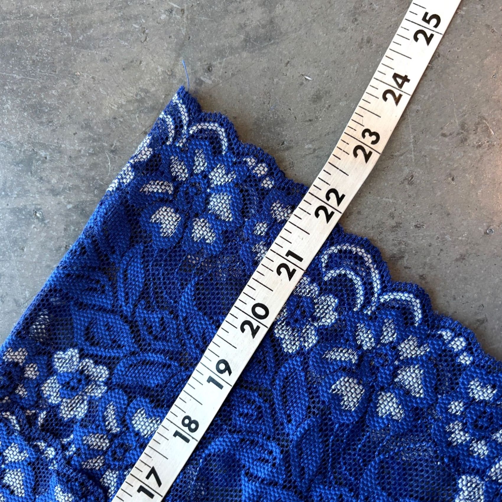 Vintage VINTAGE Blue Full Lace Tank Top Mini Lingerie Slip Dress Women’s Small Camisole Shirt Size S / US 4 / IT 40 - 4 Thumbnail