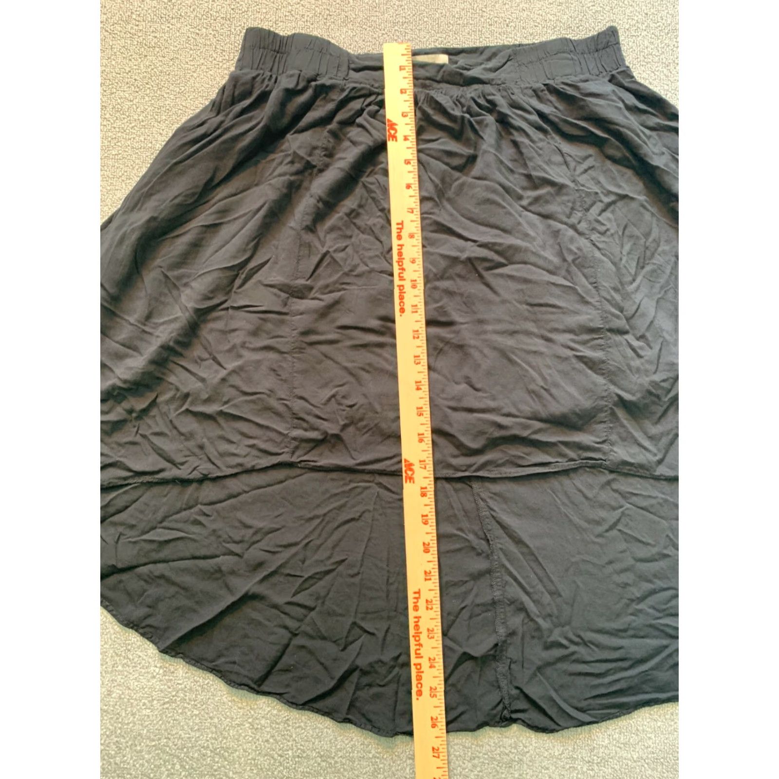 Ann Taylor ANN TAYLOR Loft Skirt Medium Womens Knee Length Black Skirt Size 32" / US 10 / IT 46 - 3 Thumbnail
