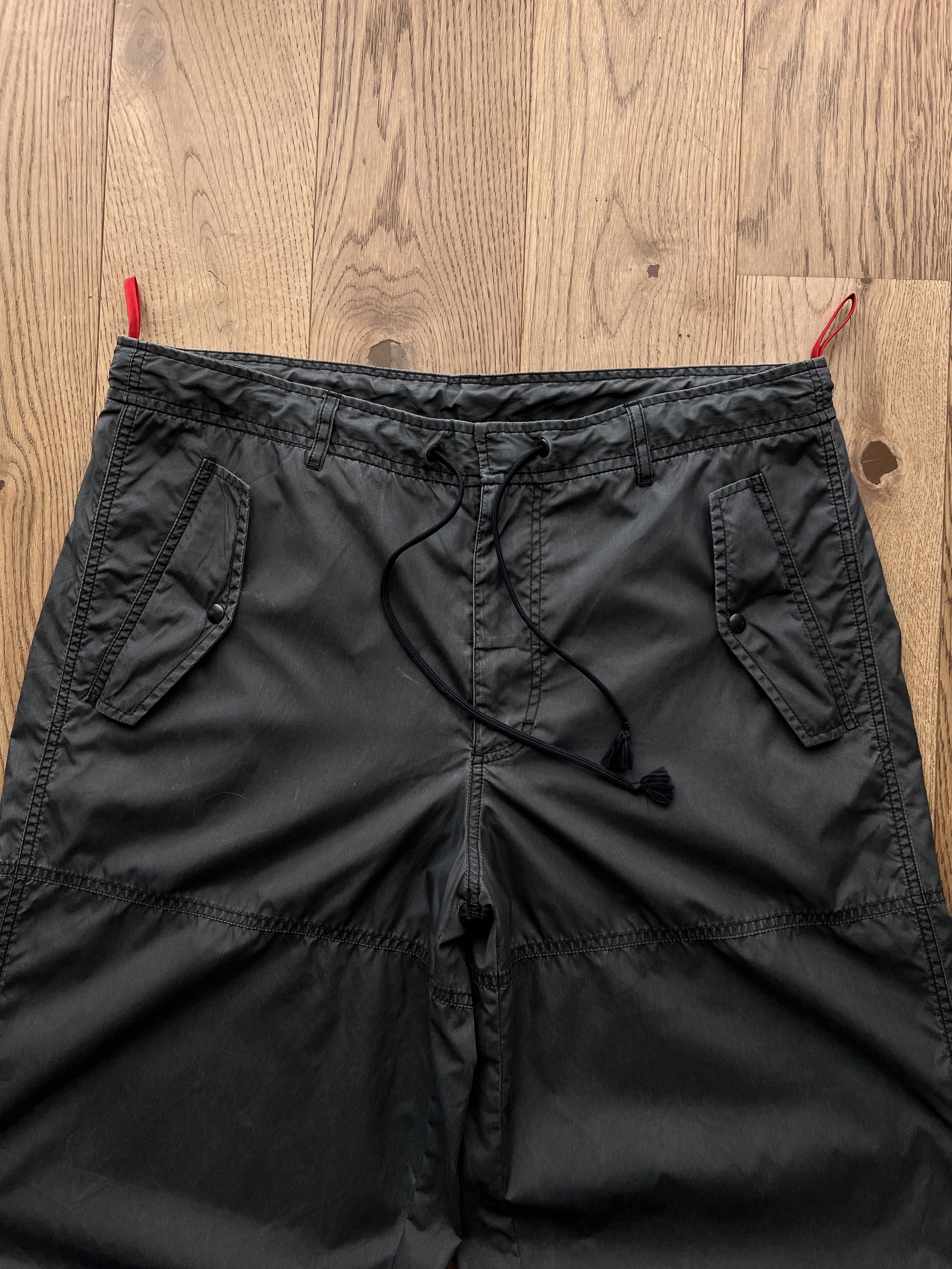 Prada Prada vintage nylon pant wide boxy baggy bondage rare luxury Size US 36 / EU 52 - 2 Thumbnail