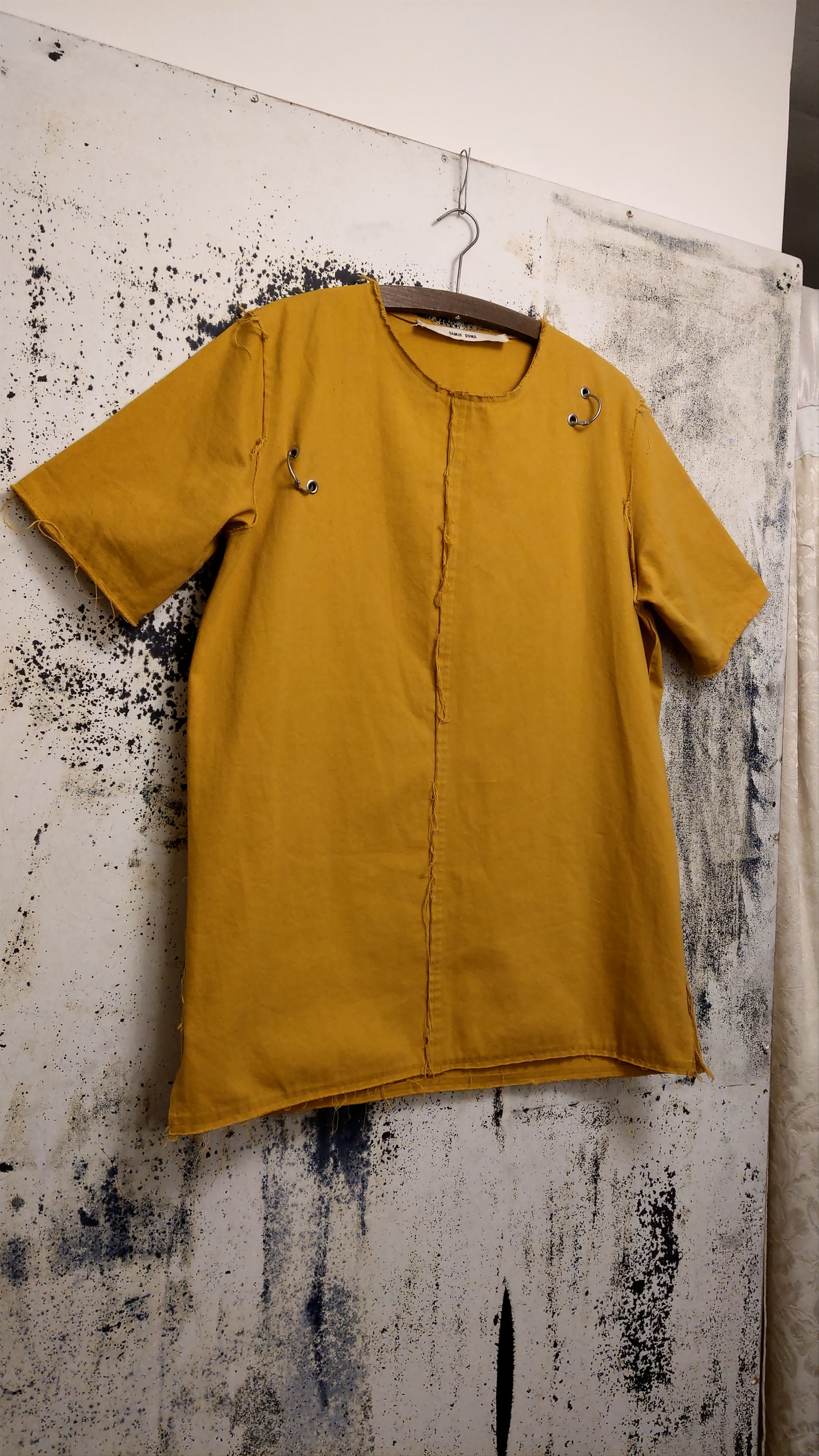 Damir Doma Rare Pierced Shirt SS'17 Frayed Reworked Vest Goth y2k opium Size S / US 4 / IT 40 - 6 Thumbnail