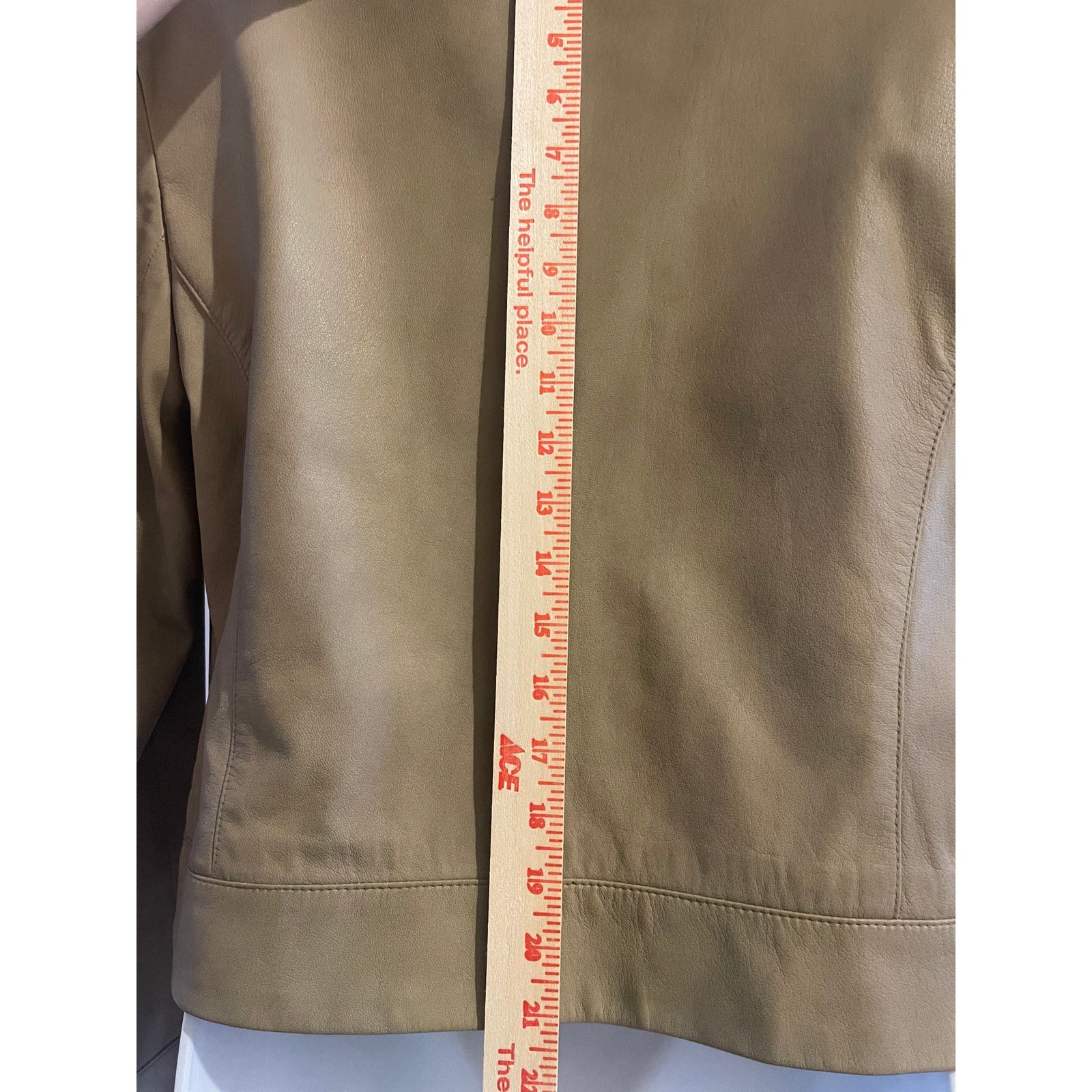 Jones New York Jones New York Vintage Tan Leather Jacket Women’s Size 8 Size M / US 6-8 / IT 42-44 - 8 Thumbnail