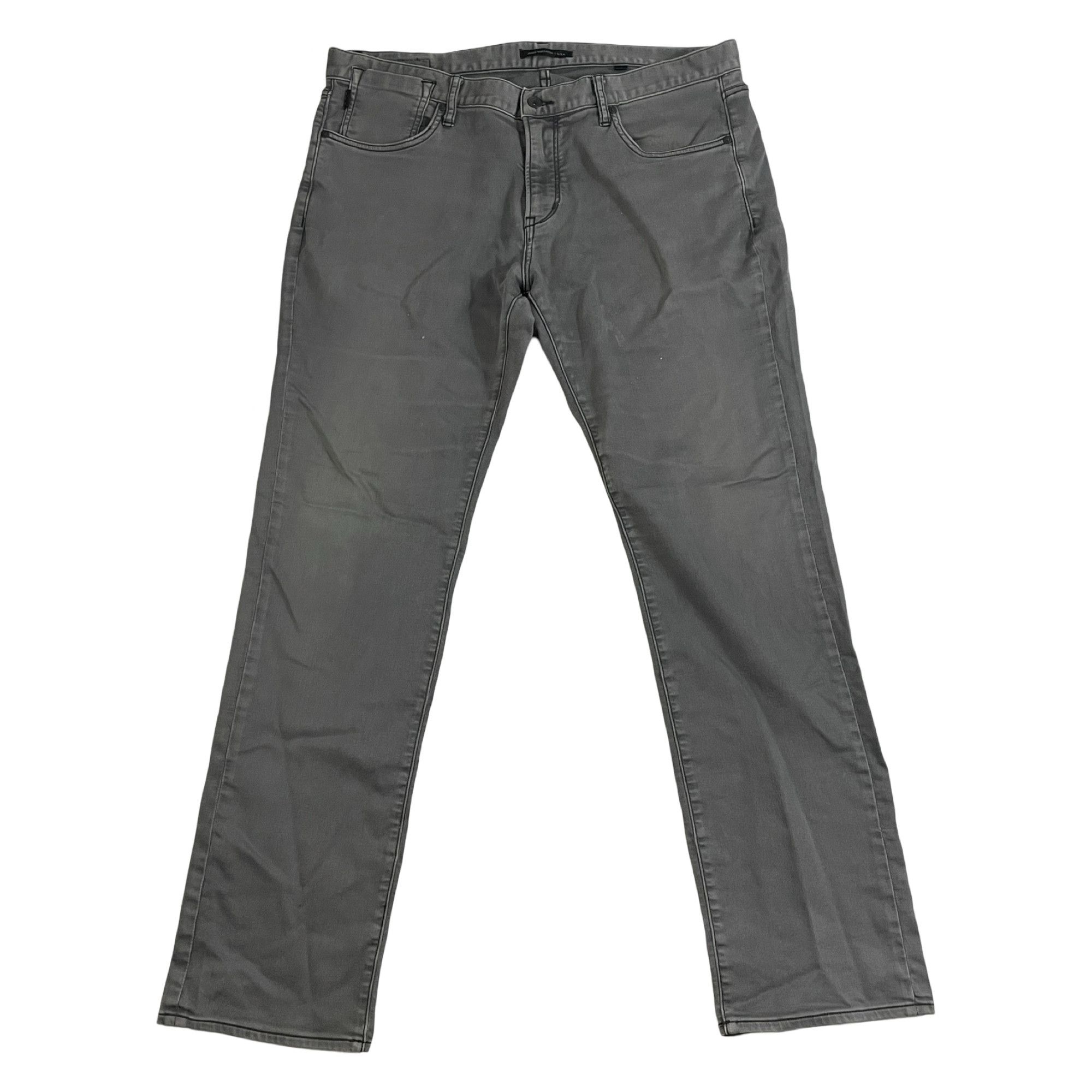 John Varvatos John Varvatos Mens Size 38 Bowery Slim Straight Gray Jeans Size US 38 / EU 54 - 1 Thumbnail