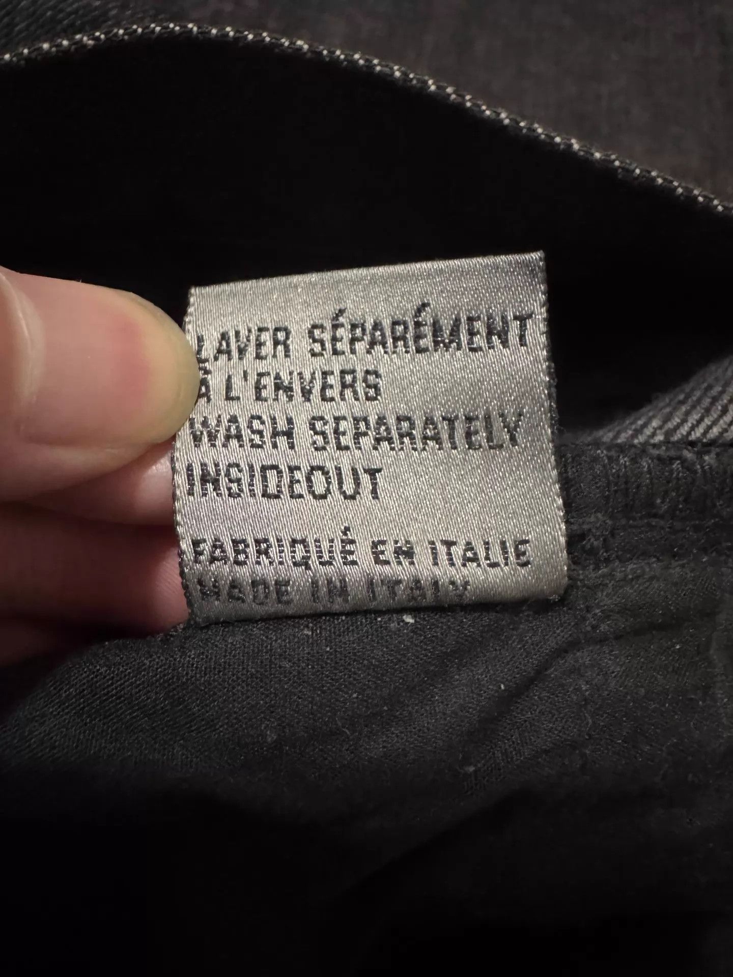 Dior Dior Homme 05aw Hedi Slimane Charcoal Claw Straight Jeans 29 Size US 29 - 8 Thumbnail