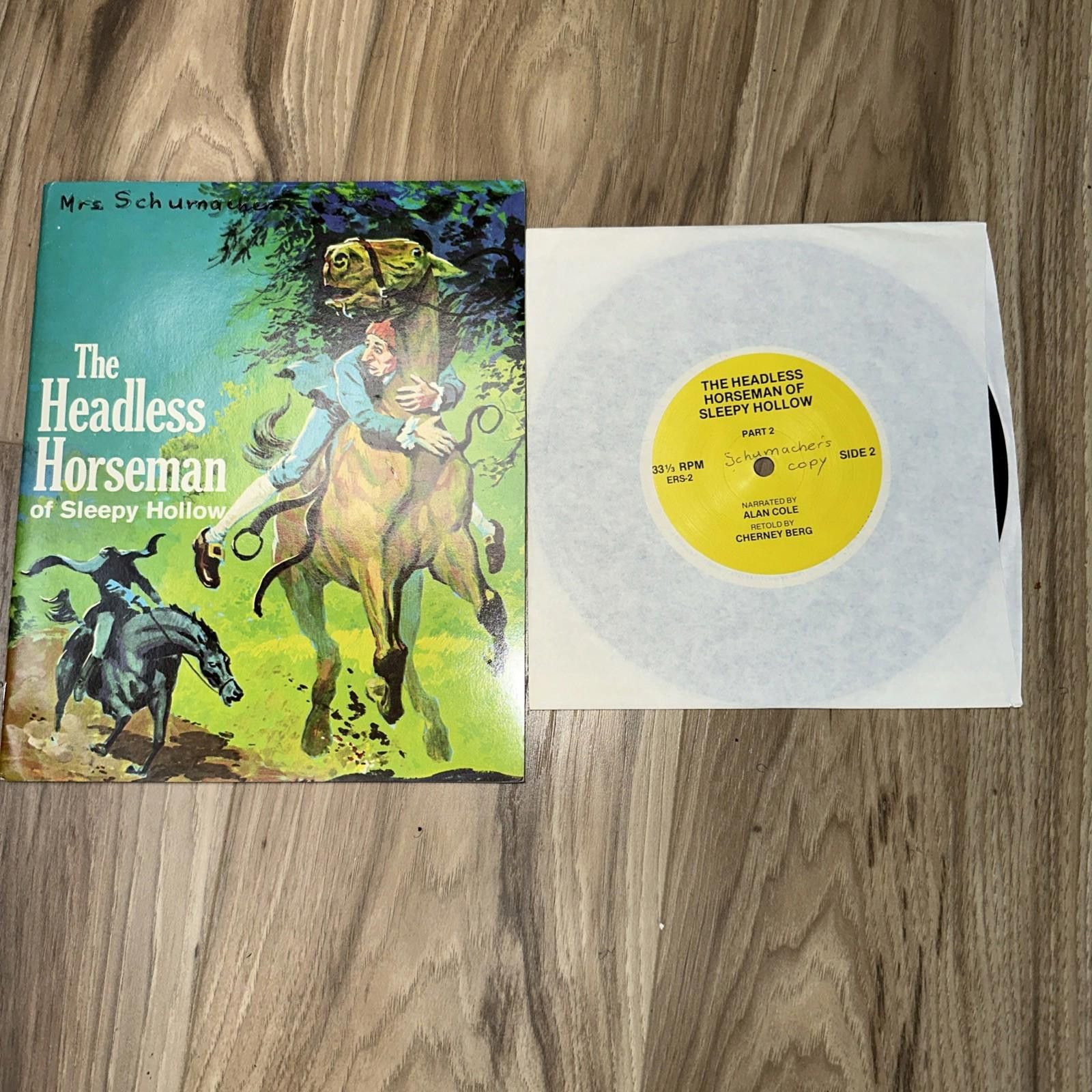 Other The Headless Horseman Of Sleepy Hollow Book Record Set vtg Size ONE SIZE - 1 Thumbnail