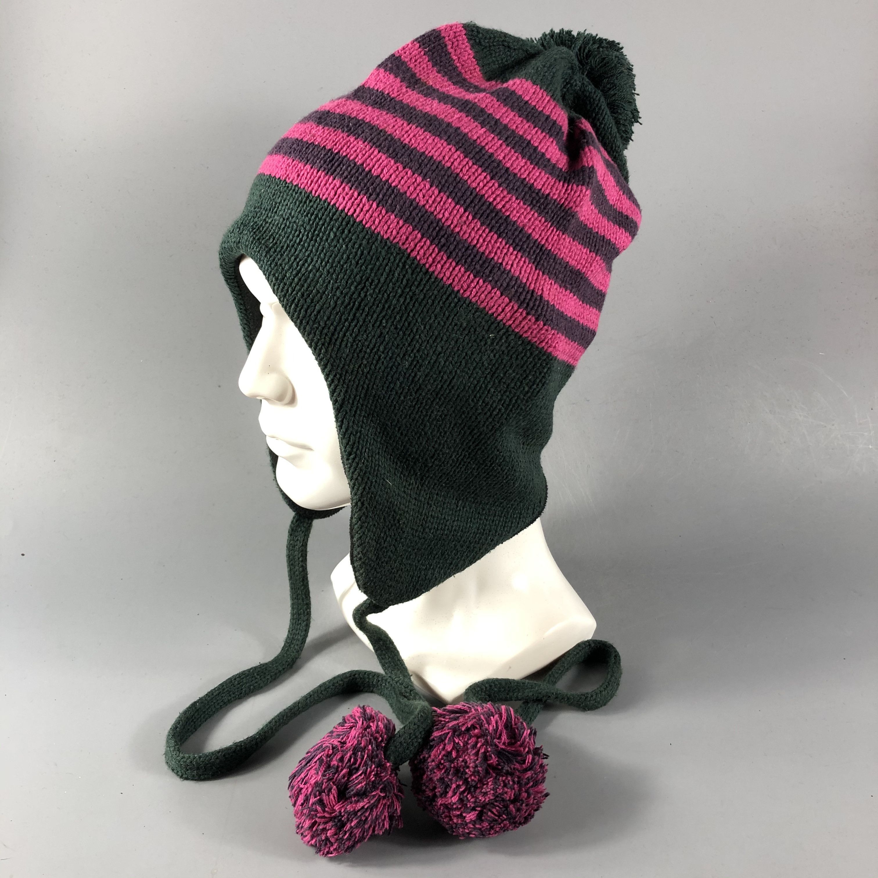 Gap Striped Ushanka Earflap Beanie Snowcap Snow Hat B653