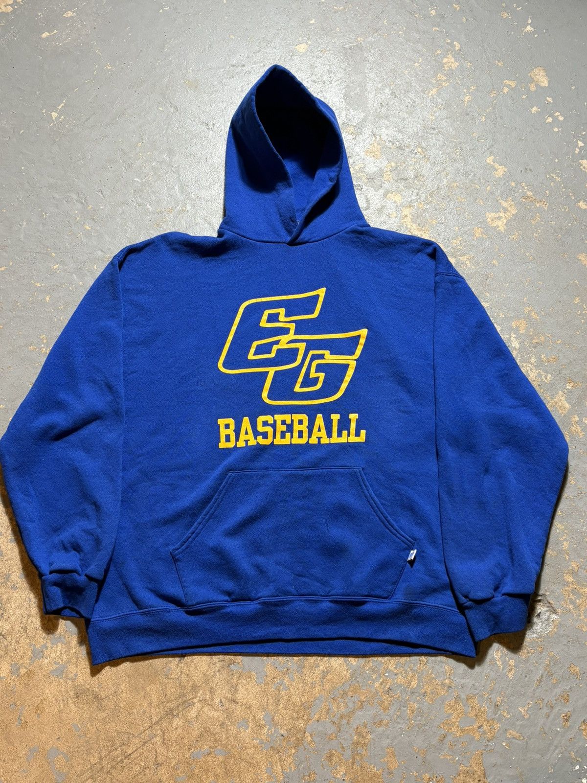 Russell Athletic × Vintage EG Baseball blue Russell athletic hoodie sweatshirt Size US L / EU 52-54 / 3 - 1 Thumbnail