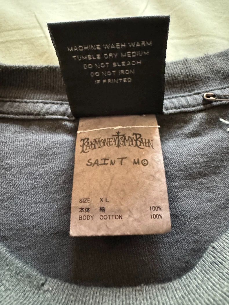 Saint Michael Saint Michael Letters like gray short sleeves Size US XL / EU 56 / 4 - 6 Thumbnail