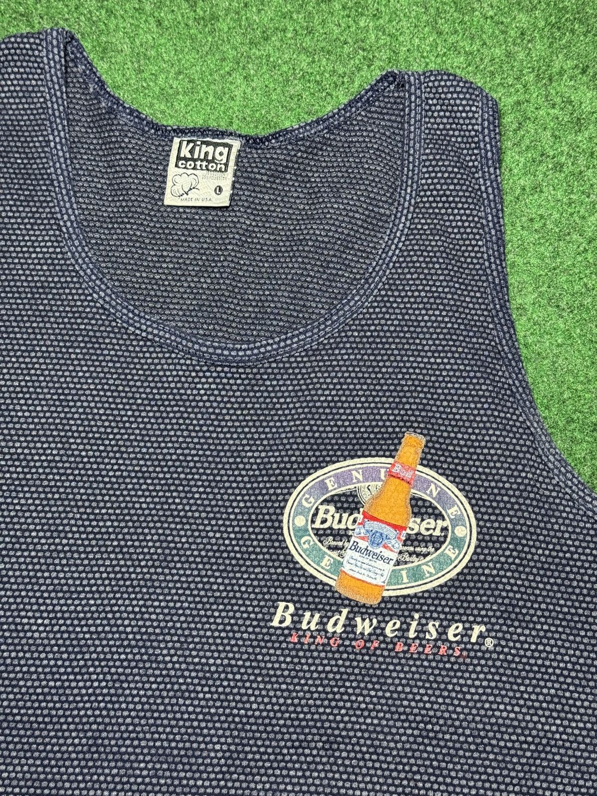 Budweiser Vintage 90s Budweiser King Of Beers M/L Retro Tank Top Size US M / EU 48-50 / 2 - 2 Thumbnail