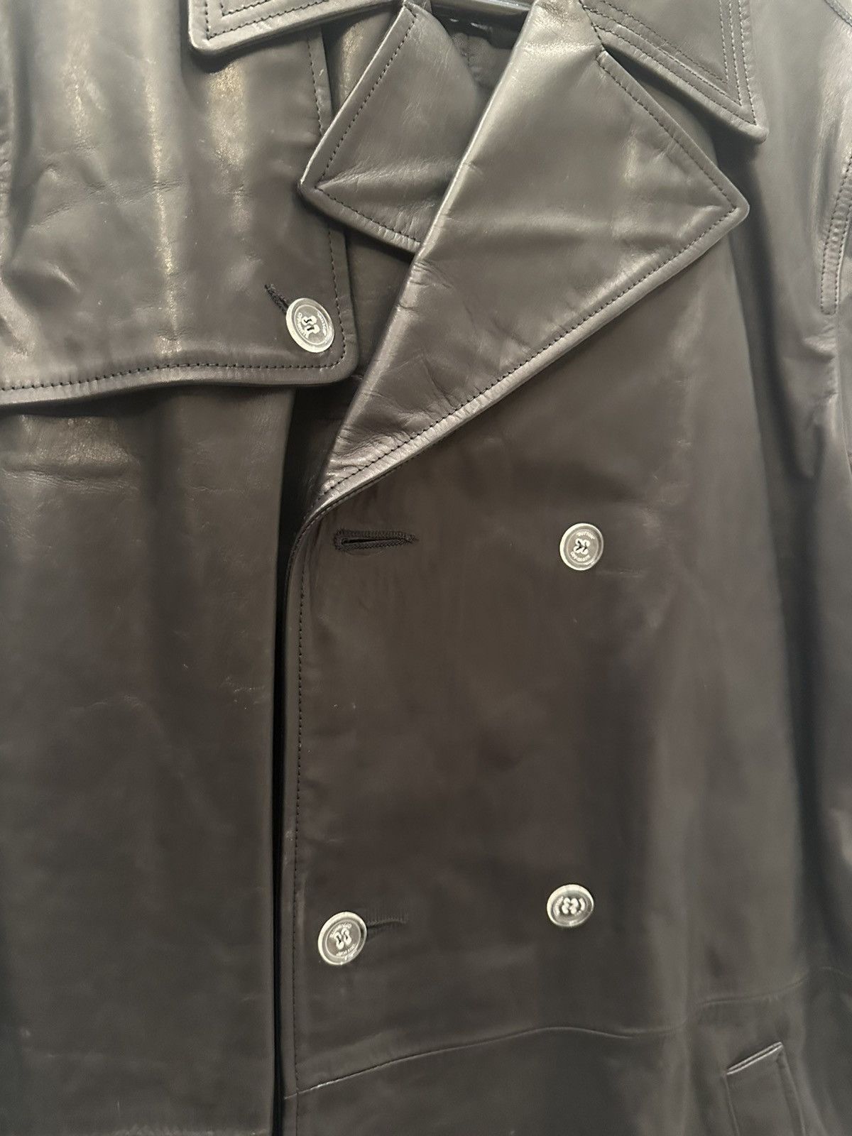 Off-White OFF-WHITE Leather Jacket Size US L / EU 52-54 / 3 - 3 Thumbnail