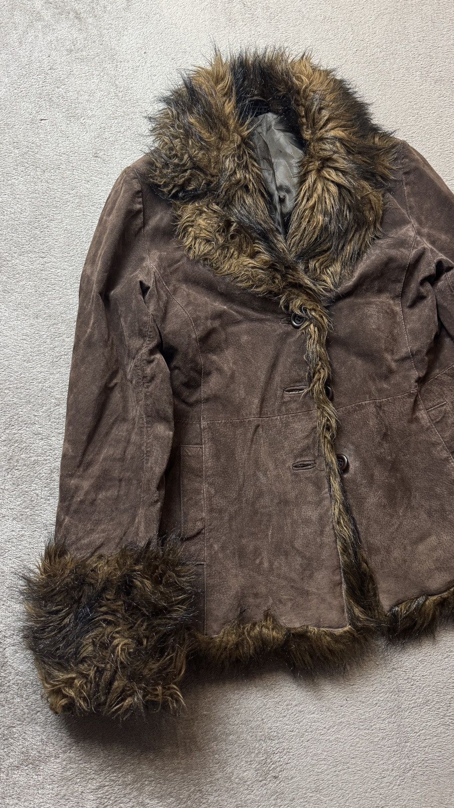 Hysteric Glamour Afghan Faux Penny Lane Leather Coat Jacket cdg ysl balmain Size L / US 10 / IT 46 - 2 Thumbnail