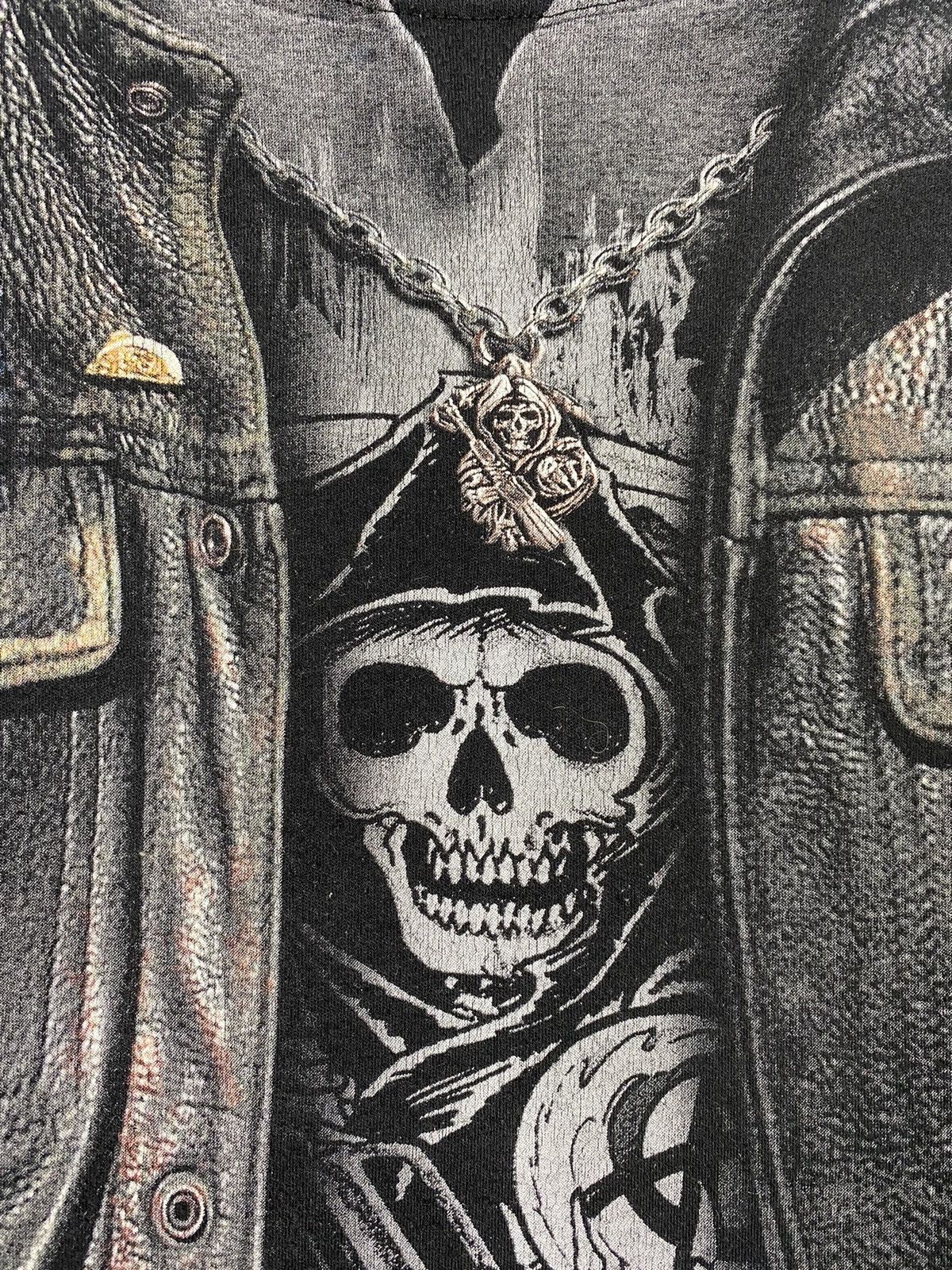 Vintage Vintage Y2K Sing Of Anarchy Biker Band Rock T Shirt Size US XL / EU 56 / 4 - 8 Thumbnail