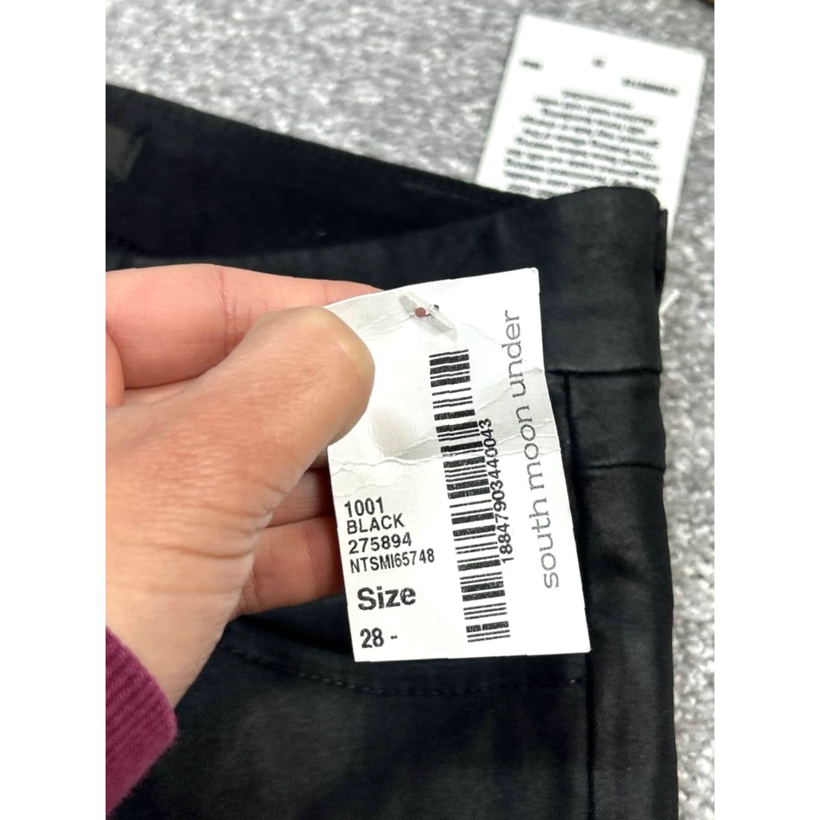 Vintage Joes The Charlie Jeans Womens 28 Black Cotton Stretch Mid Rise Skinny 27x29 New Size 28" / US 6 / IT 42 - 7 Thumbnail