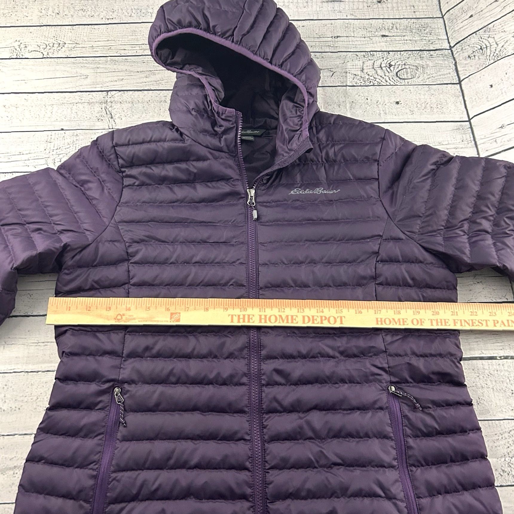 Eddie Bauer Eddie Bauer Jacket Long Puffer Down Winter Purple Women's L Regular Quilted Full Zip" Size L / US 10 / IT 46 - 5 Thumbnail