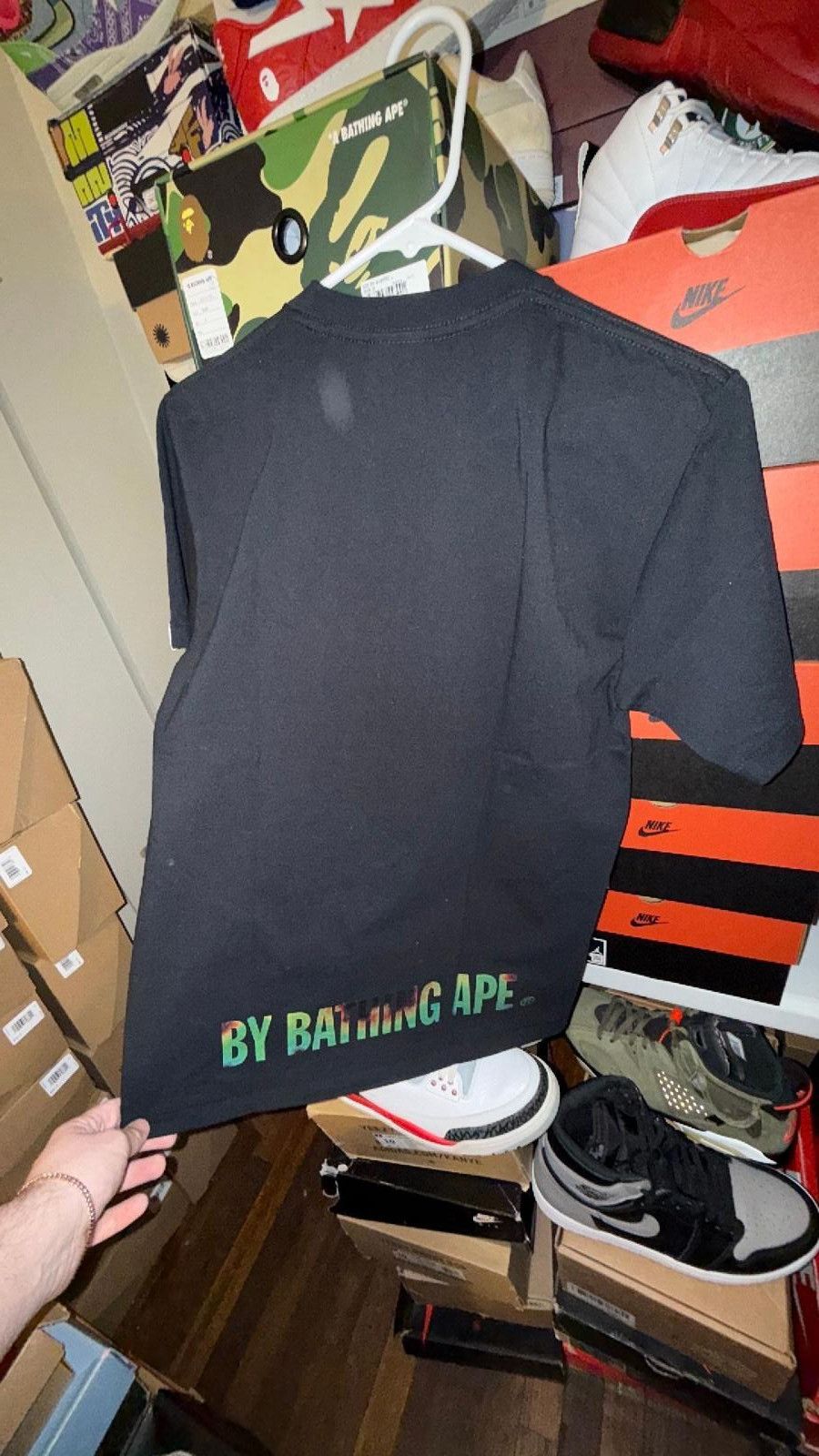 Designer Bape tee thermal black S M L Size ONE SIZE - 2 Thumbnail