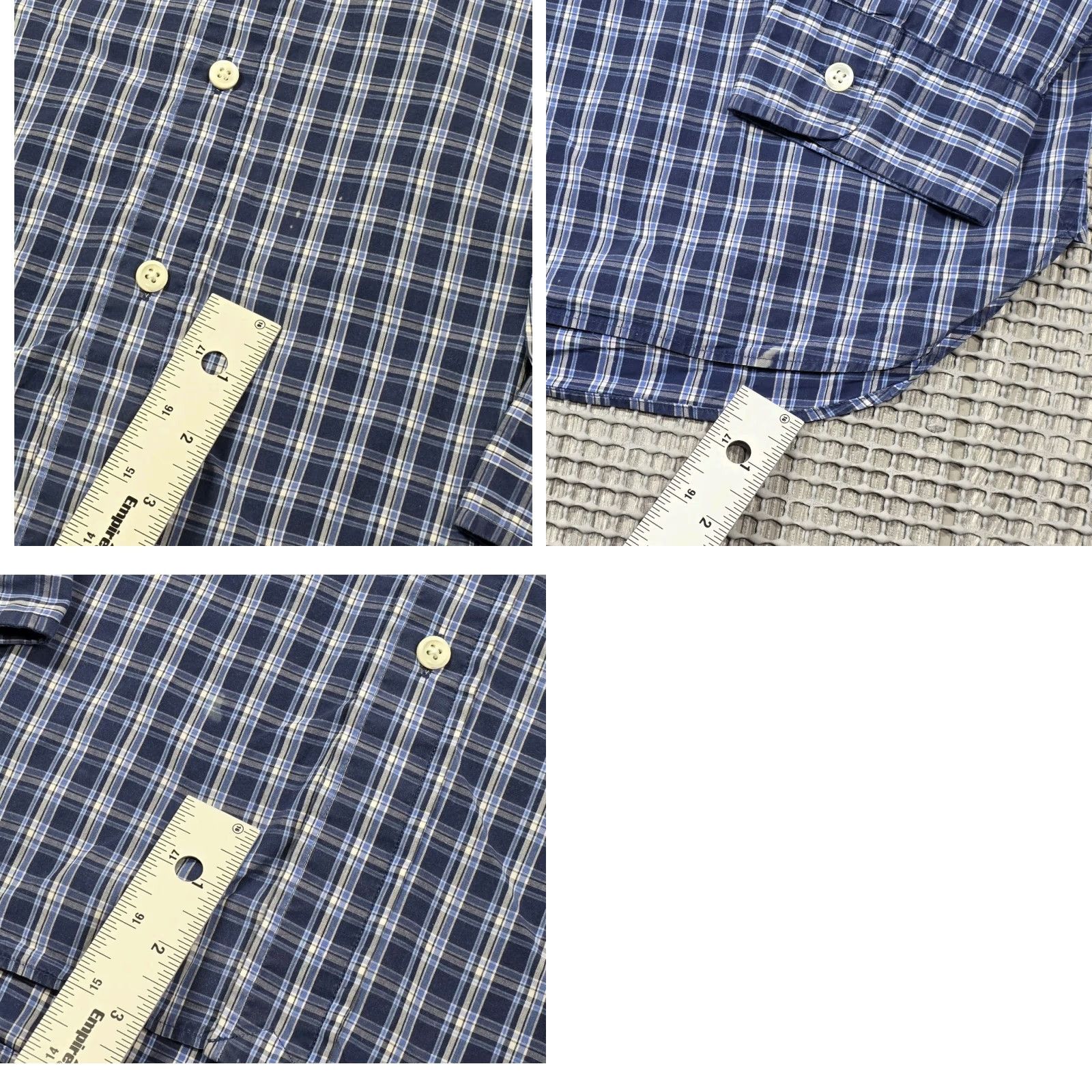 Polo Ralph Lauren VINTAGE Polo Ralph Lauren Button-Up Shirt Men L Blue Plaid Classic Fit Long Sleeve Polo Ralph Lauren Blaire Size US L / EU 52-54 / 3 - 9 Thumbnail