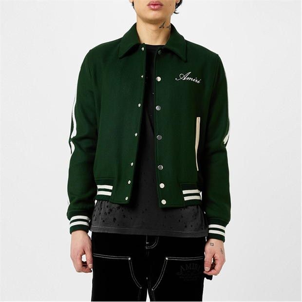Amiri AMIRI Bones Wool Varsity Jacket Size US M / EU 48-50 / 2 - 3 Thumbnail