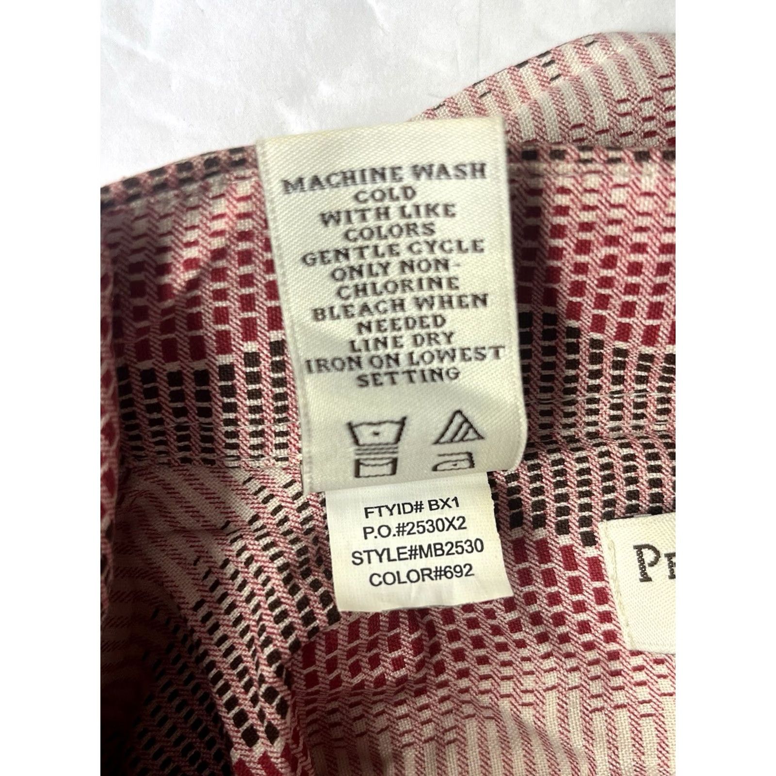 Perry Ellis Perry Ellis Men's 100% Silk White Rose Shirt L Size US L / EU 52-54 / 3 - 7 Thumbnail