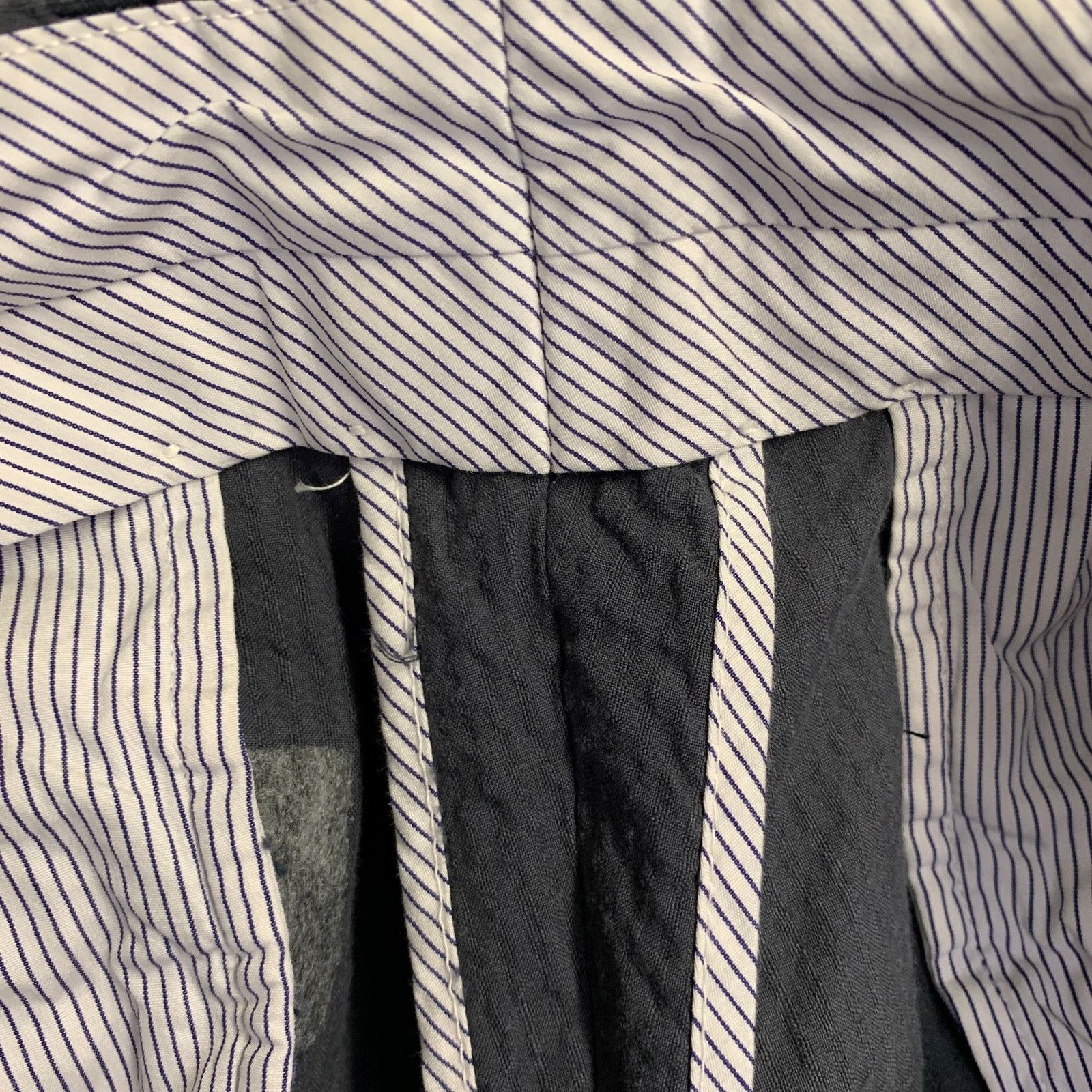 Michael Bastian MICHAEL BASTIAN Grey Seersucker Cotton Tapered Casual Pants Size US 32 / EU 48 - 5 Thumbnail