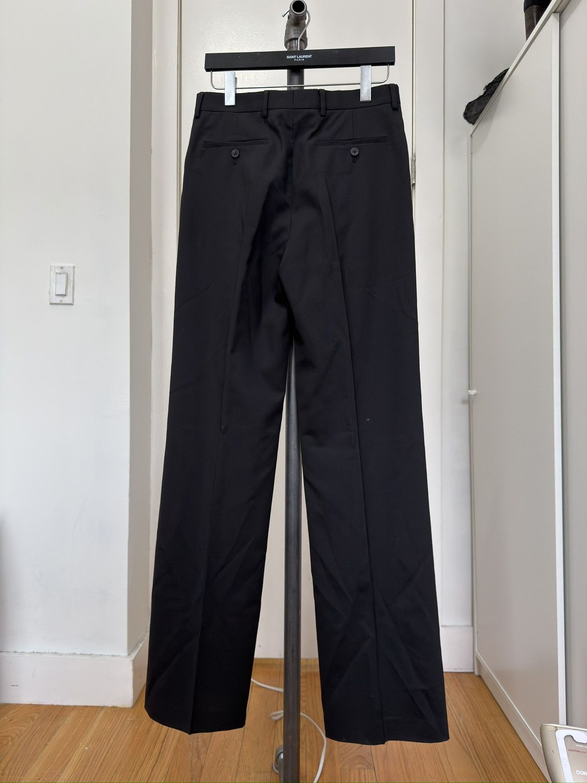 Rick Owens SS25 HOLLYWOOD Black Wool Dietrich Trousers Size US 28 / EU 44 - 2 Thumbnail