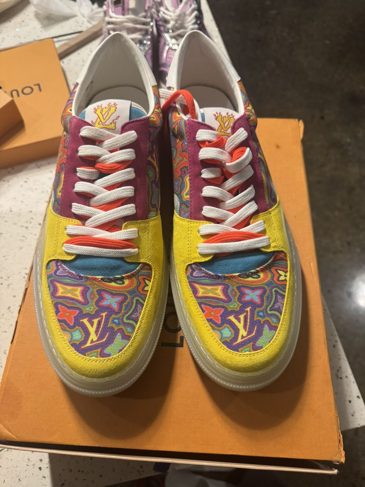 Louis Vuitton Louis Vuitton Ollie Psychedelic sneaker Size US 12 / EU 45 - 1 Thumbnail