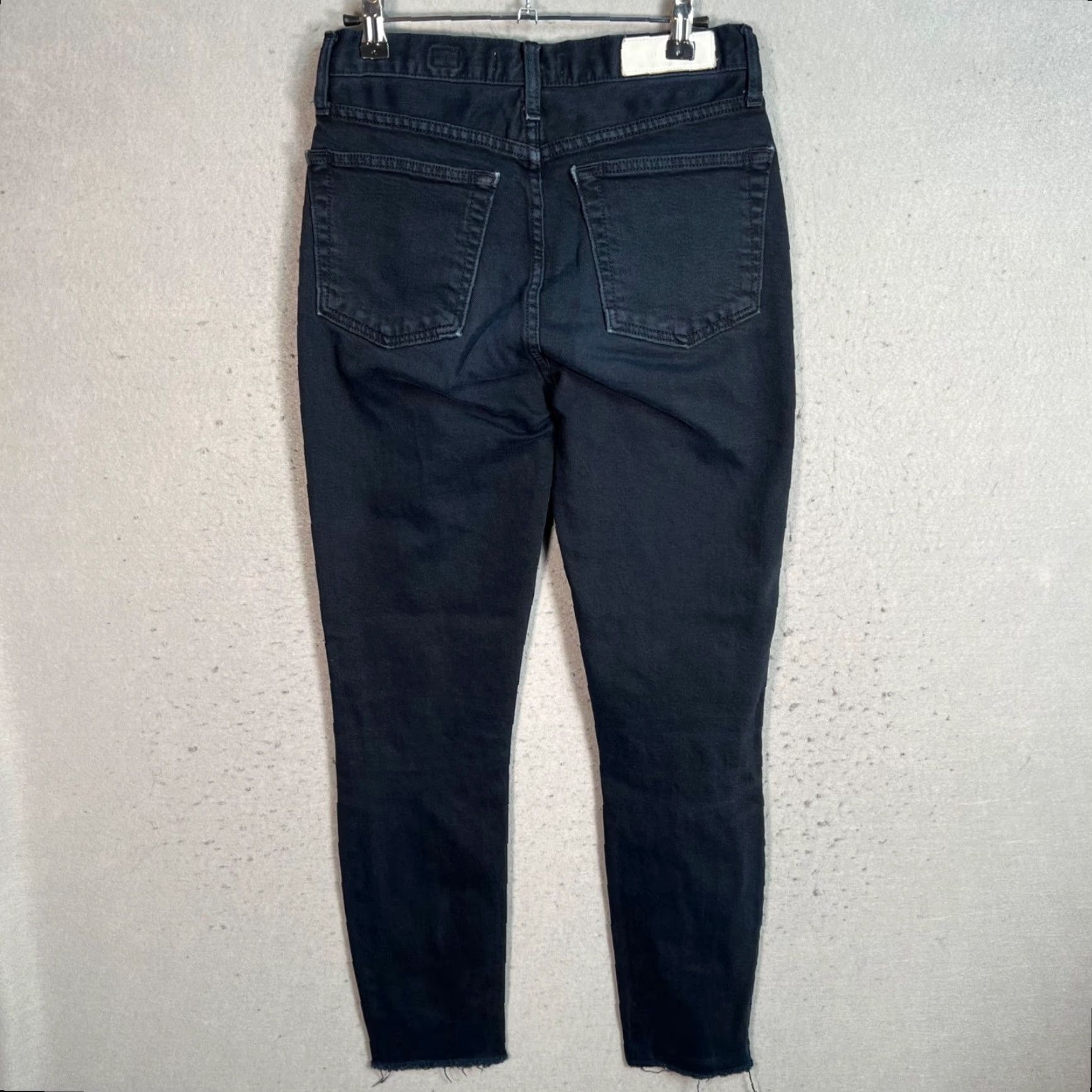 RE/DONE VINTAGE Re/Done Womens High-Waist Skinny Jeans Size 26 Black Denim Casual Pants Size 26" / US 2 / IT 38 - 2 Thumbnail