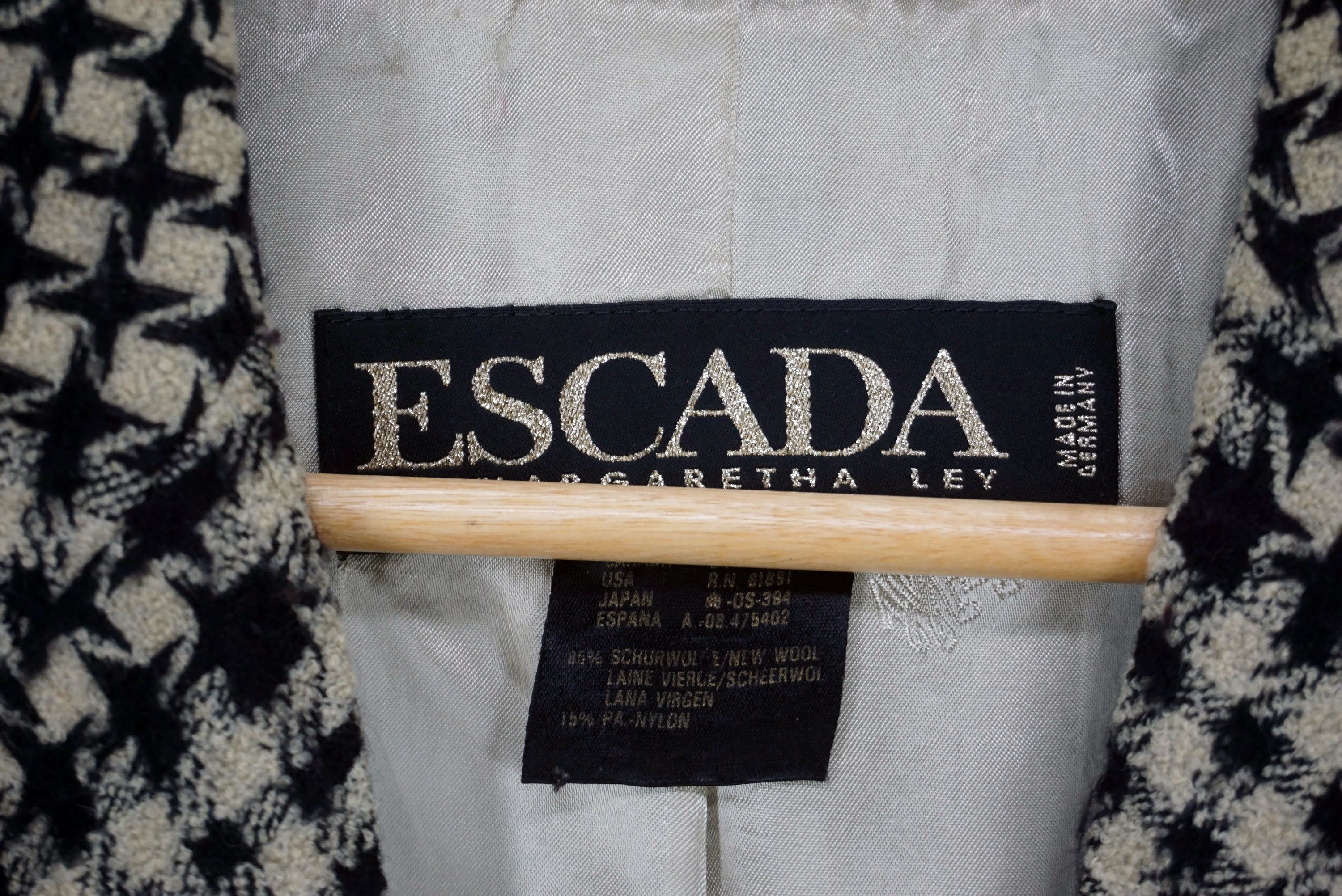 Escada Margaretha Ley Jacket Made in Germany Vintage Coat Size L / US 10 / IT 46 - 5 Thumbnail